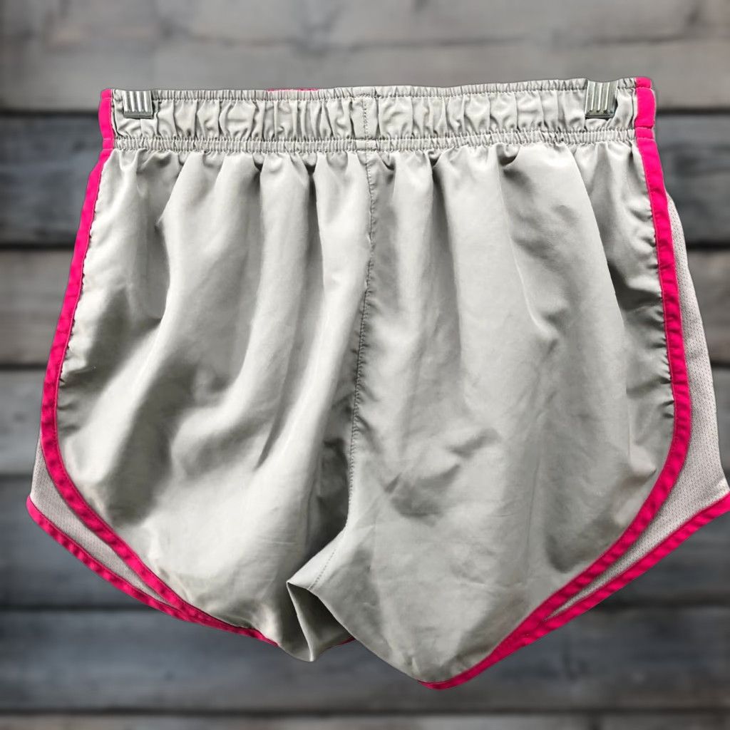Nike Nike Temp Running Shorts Womens S Gray Pink Lined 3'' Inseam Active Gym Size 28" / US 6 / IT 42 - 1 Thumbnail
