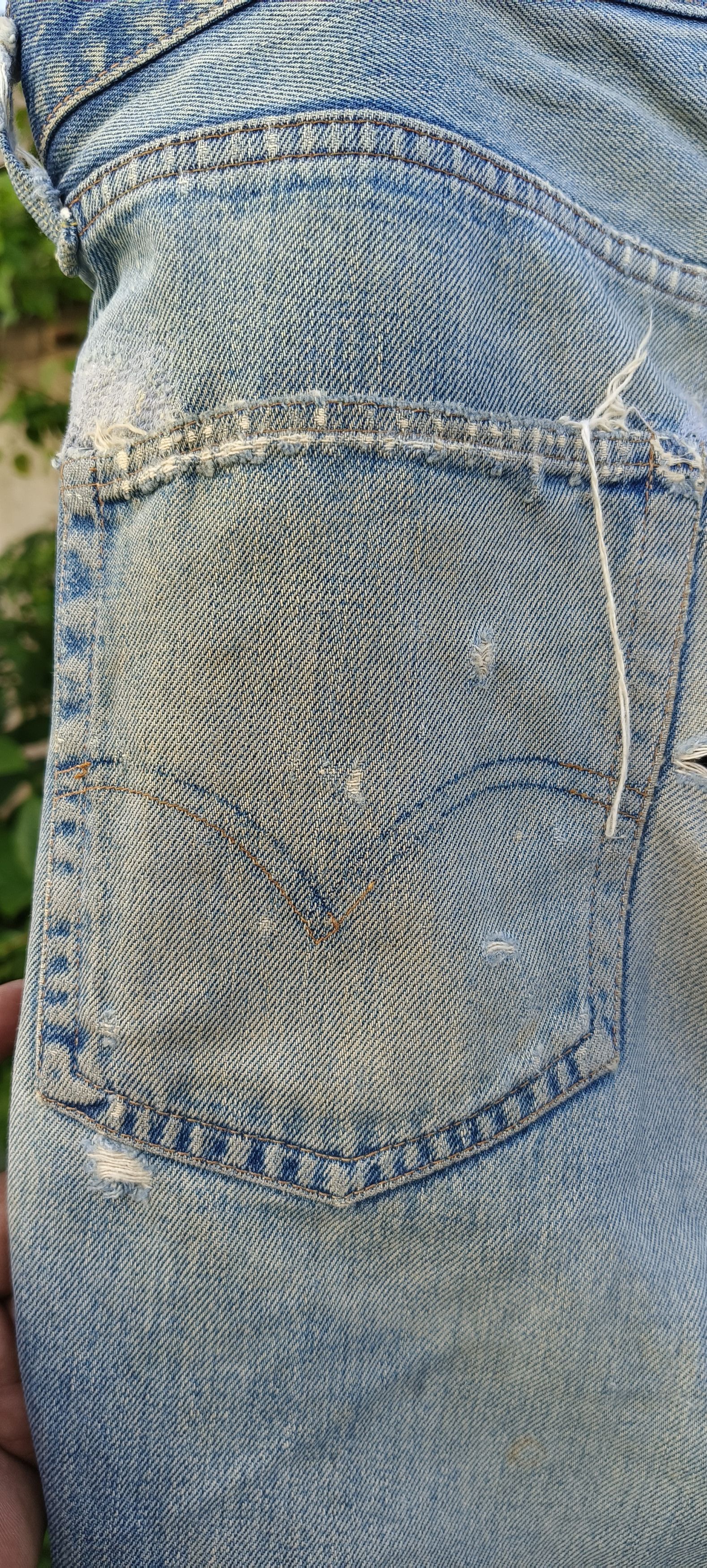 4GSELLER Vintage 70s Rindam Levi's jeans button number 6 Selvedge Size US 35 - 18 Thumbnail