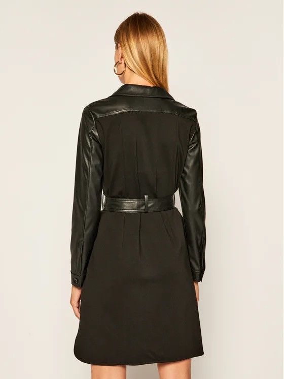 Max Mara Iblues max mara Istrice dress made of black faux leather 42 Size M / US 6-8 / IT 42-44 - 4 Thumbnail