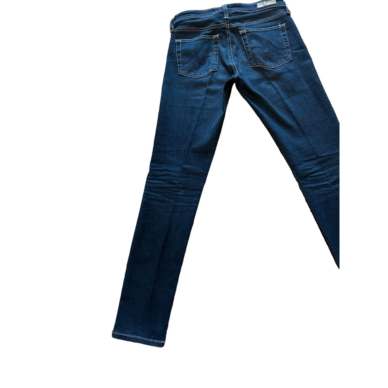 AG Adriano Goldschmied AG 27 The Farrah High Rise Skinny Ankle Dark Wash Blue Jeans Size 27" / US 4 / IT 40 - 11 Thumbnail