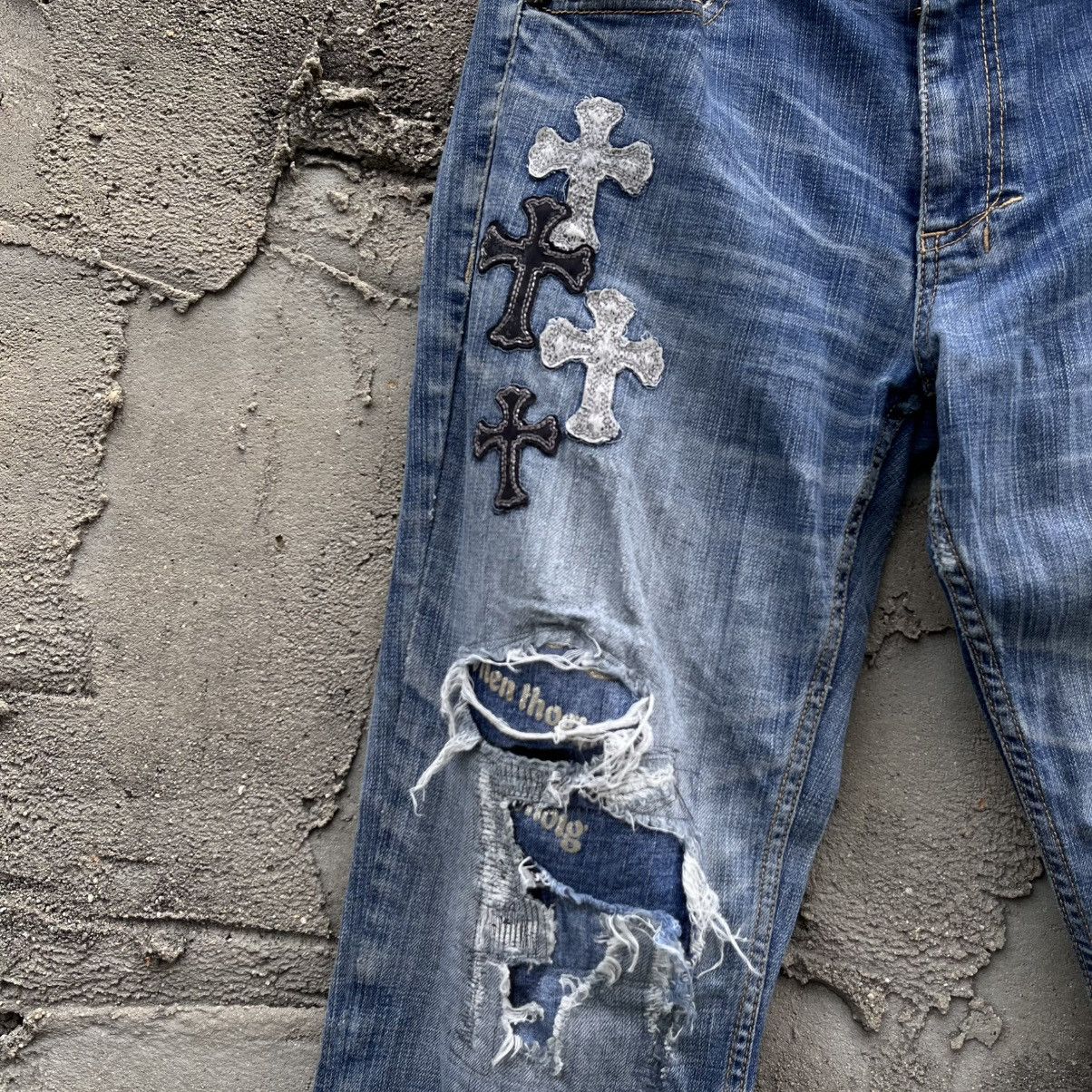 If Six Was Nine Red peppers distressed pants like a chrome hearts Size US 34 / EU 50 - 5 Thumbnail