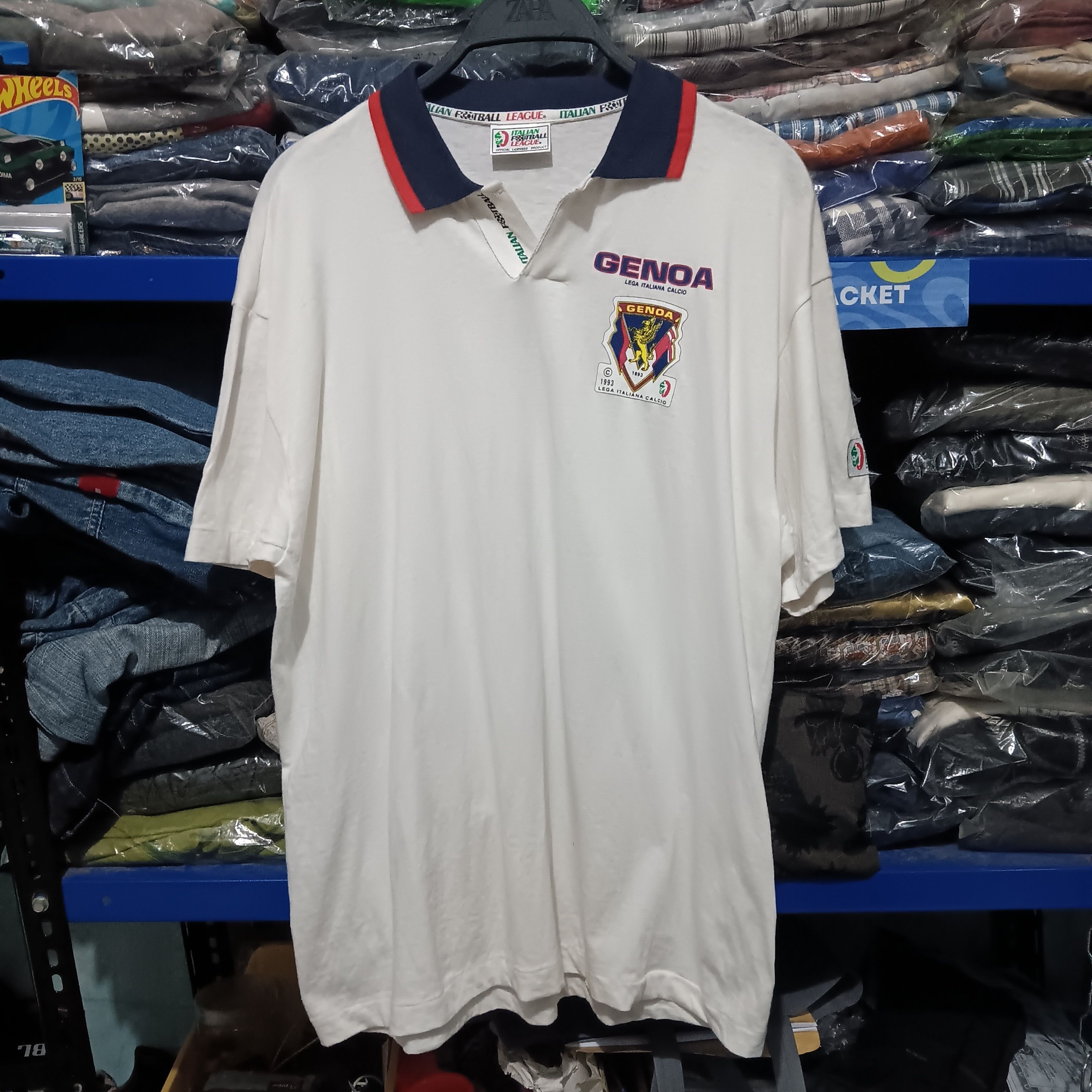 Kappa Vintage Kappa GENOA serie A polo shirt Size US L / EU 52-54 / 3 - 1 Thumbnail