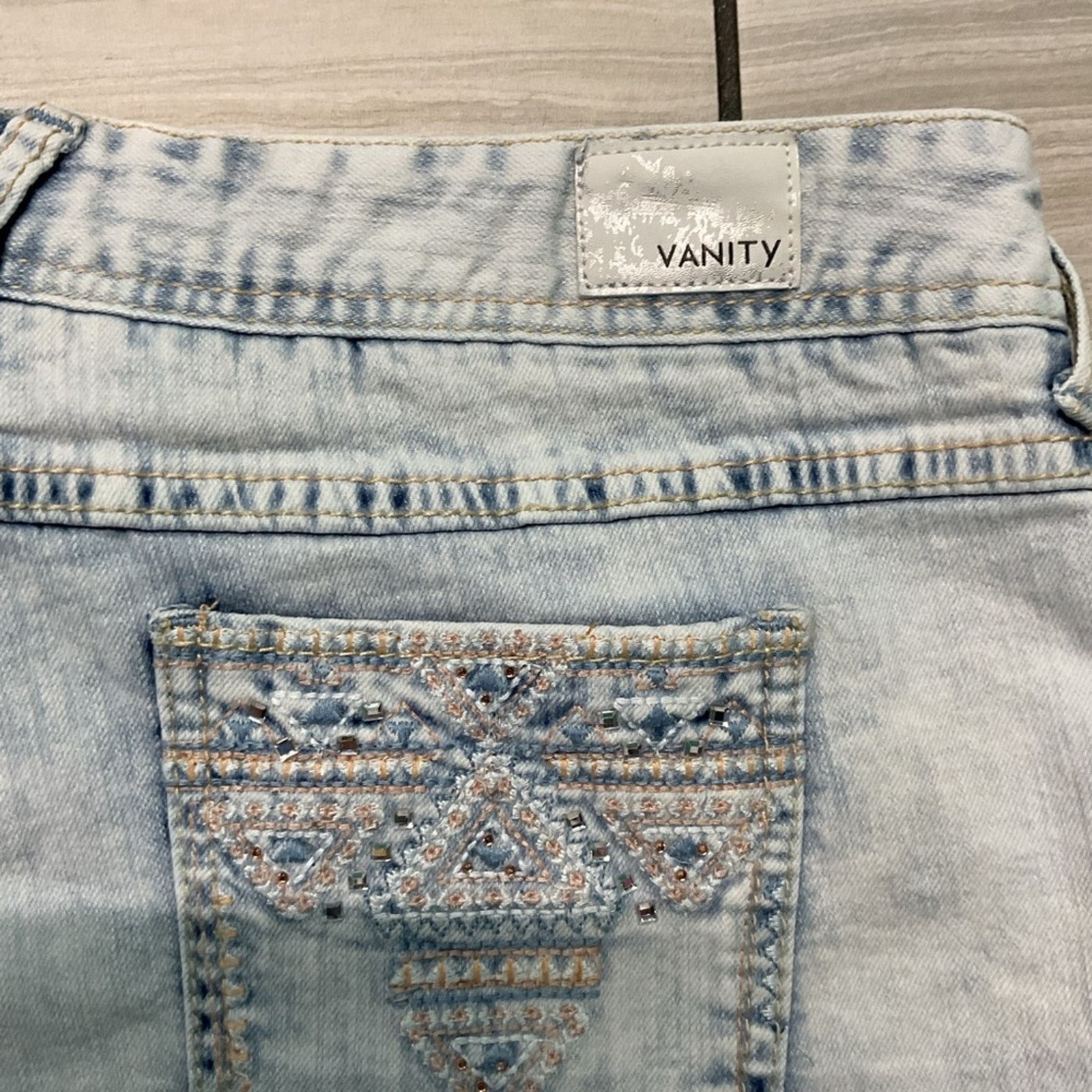 Vintage Premium Vanity Collection Light Blue Denim Shorts Size 34" / US 12 / IT 48 - 5 Thumbnail
