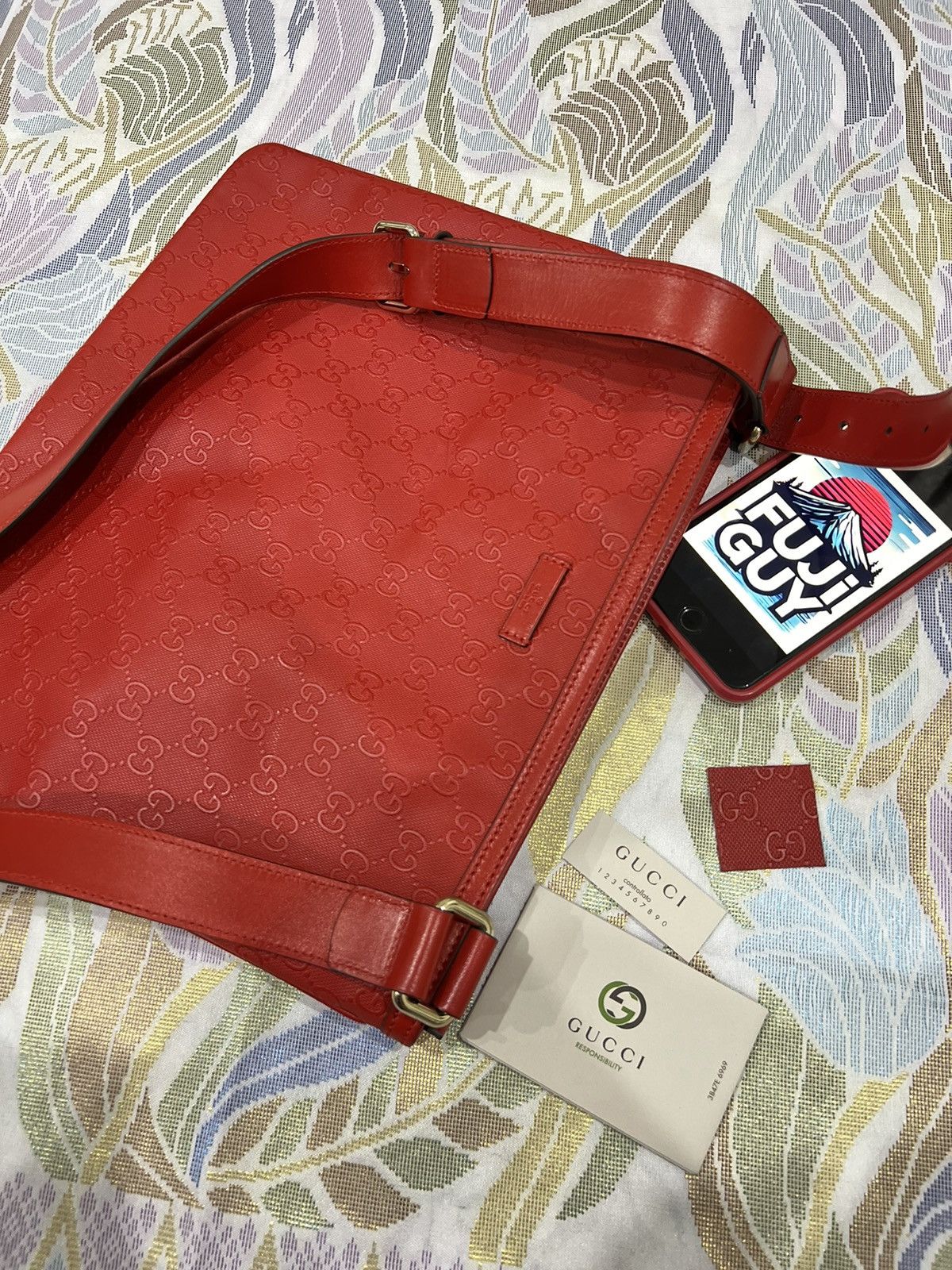 Gucci Gucci sling bag red monogram Size ONE SIZE - 7 Thumbnail