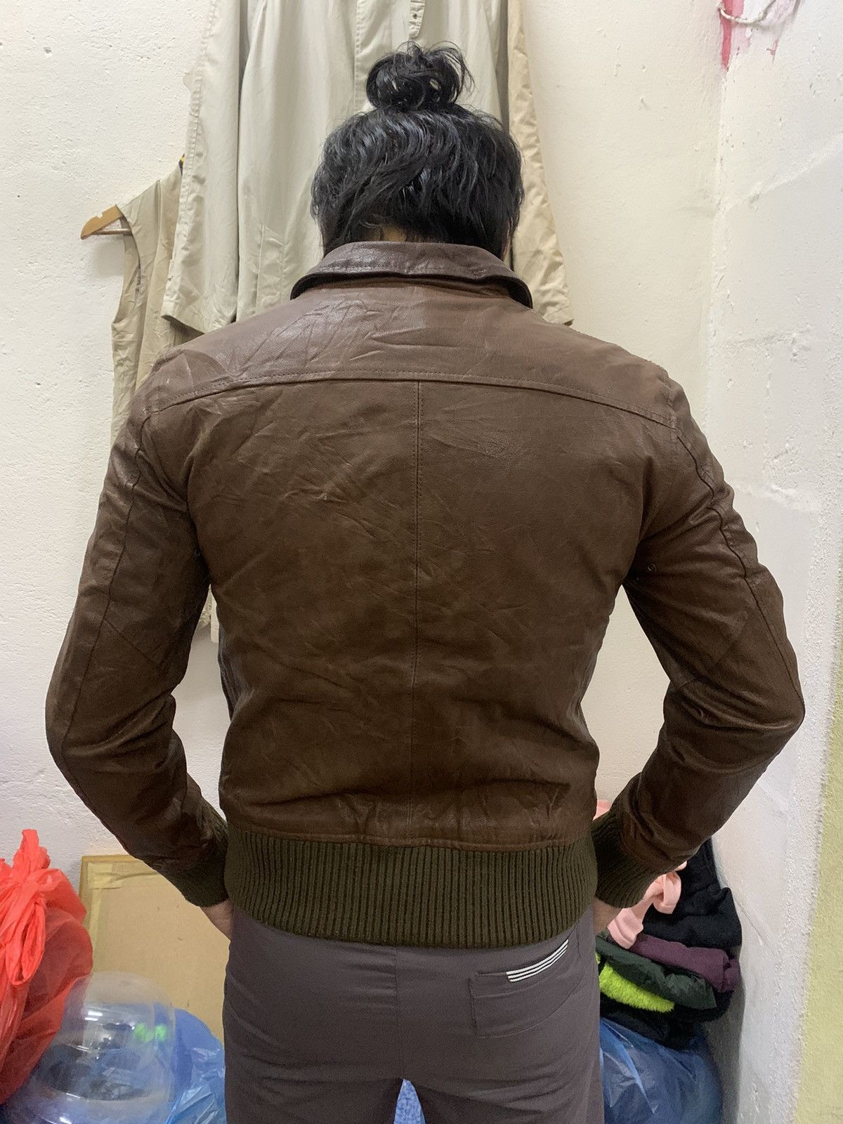 Japanese Brand Vintage 291295 Homme Leather Jacket ‘Cowhide ‘ Size US M / EU 48-50 / 2 - 18 Thumbnail