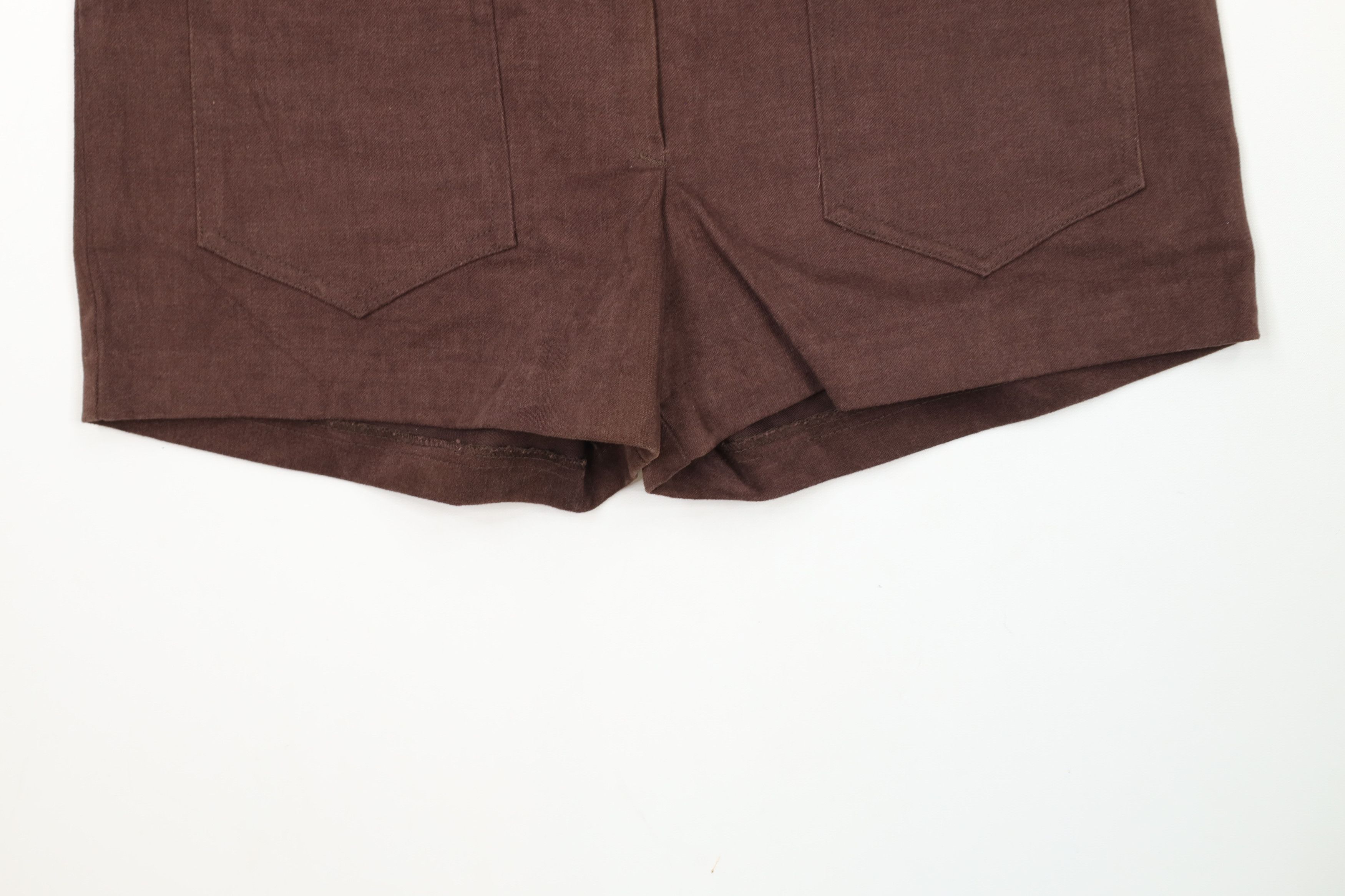 Vintage Vintage 70s Streetwear Chamois Cloth Booty Shorts Brown USA Size 32" / US 10 / IT 46 - 4 Thumbnail