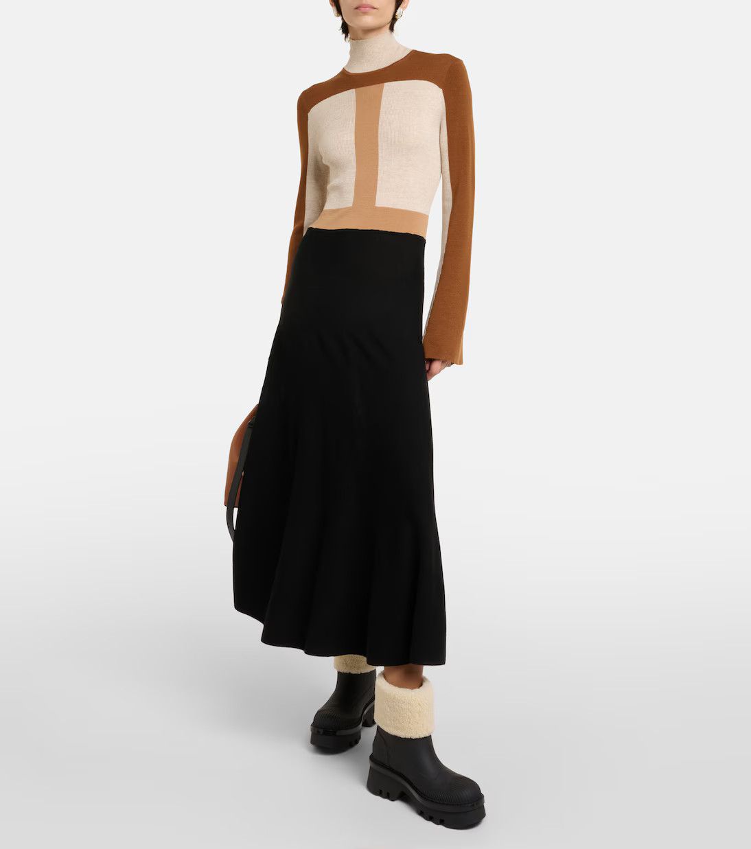 Chloe o1y0825 Ankle Boots in Black/Ivory Size US 6 / IT 36 - 5 Thumbnail