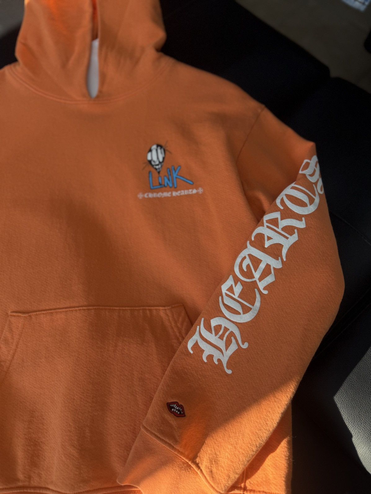 Chrome Hearts × Matty Boy Chrome Hearts Orange “LINK” Matty Boy Hoodie Size L Size US L / EU 52-54 / 3 - 7 Thumbnail