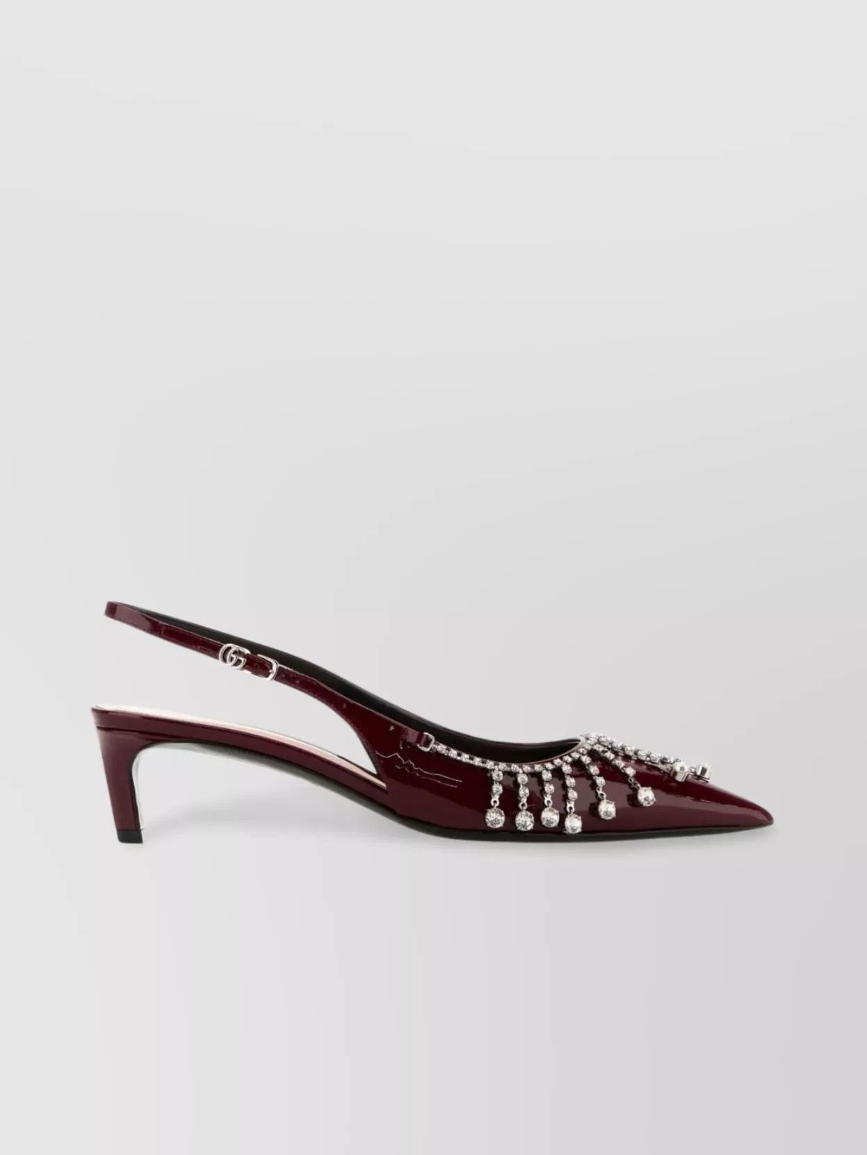 Gucci o1loc1c0226 805307 Leather Pumps in Burgundy Size US 8.5 / IT 38.5 - 1 Thumbnail