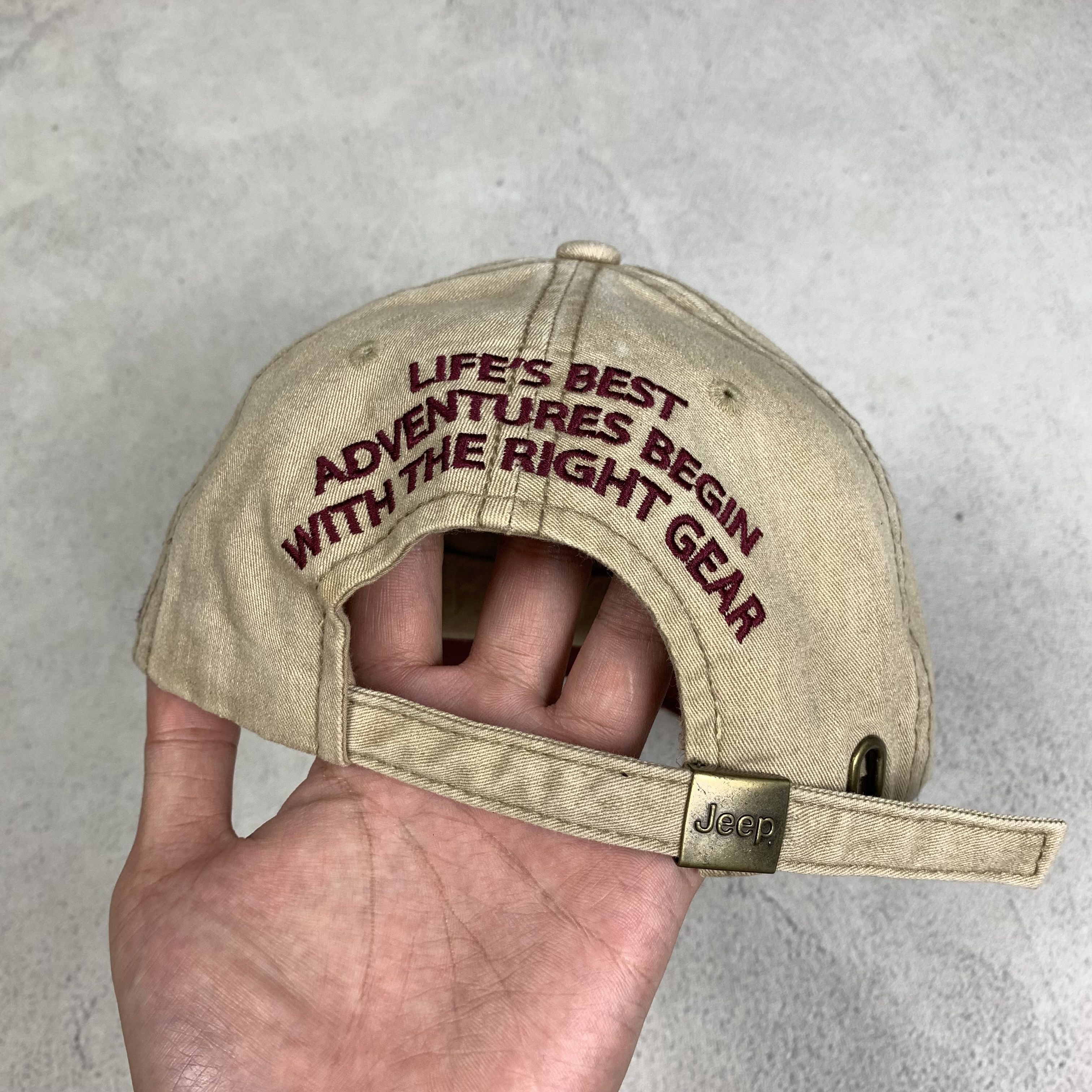 Vintage Jeep Distressed Hat Cap American Rugged Y2K Size ONE SIZE - 5 Thumbnail