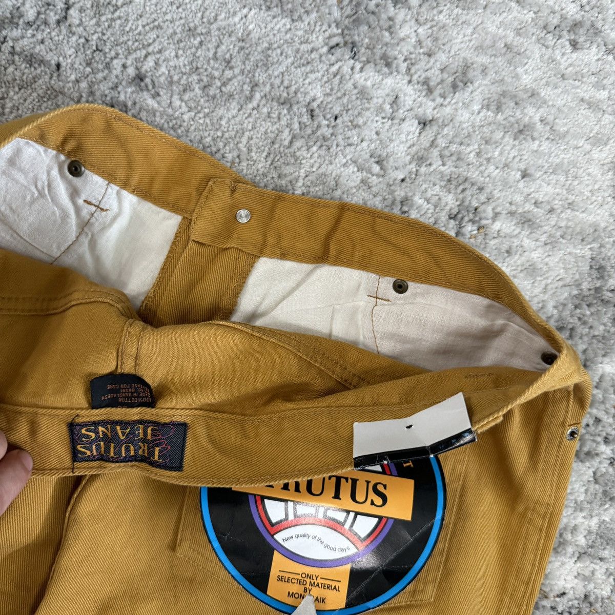 JNCO × Vintage Vintage 90s Trutus baggy wide leg yellow shorts JNCO style Size US 34 / EU 50 - 4 Thumbnail