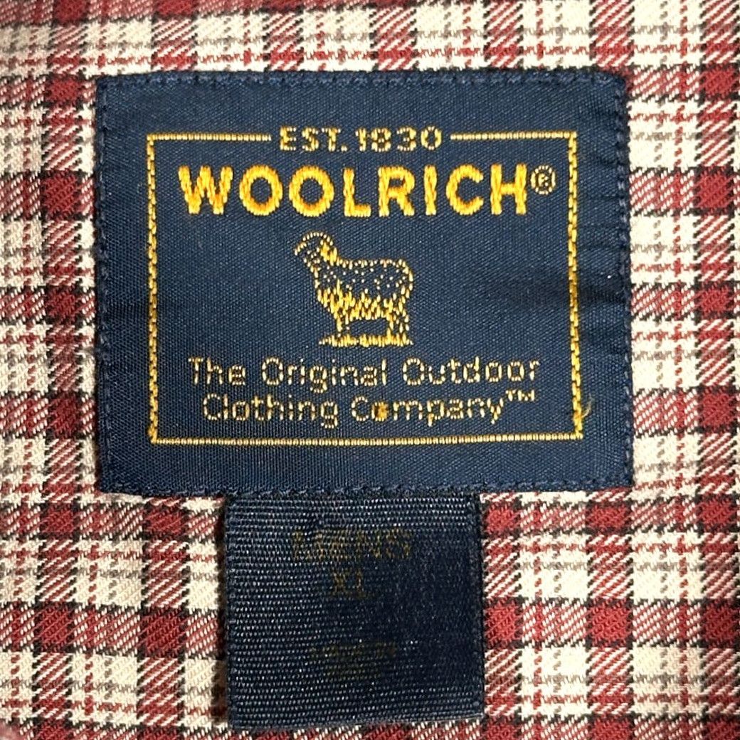 Vintage VINTAGE Woolrich Shirt Mens XL Red Plaid Cotton Long Sleeve Button-Up with Pocket 90s Outdoor USA Size US XL / EU 56 / 4 - 5 Thumbnail