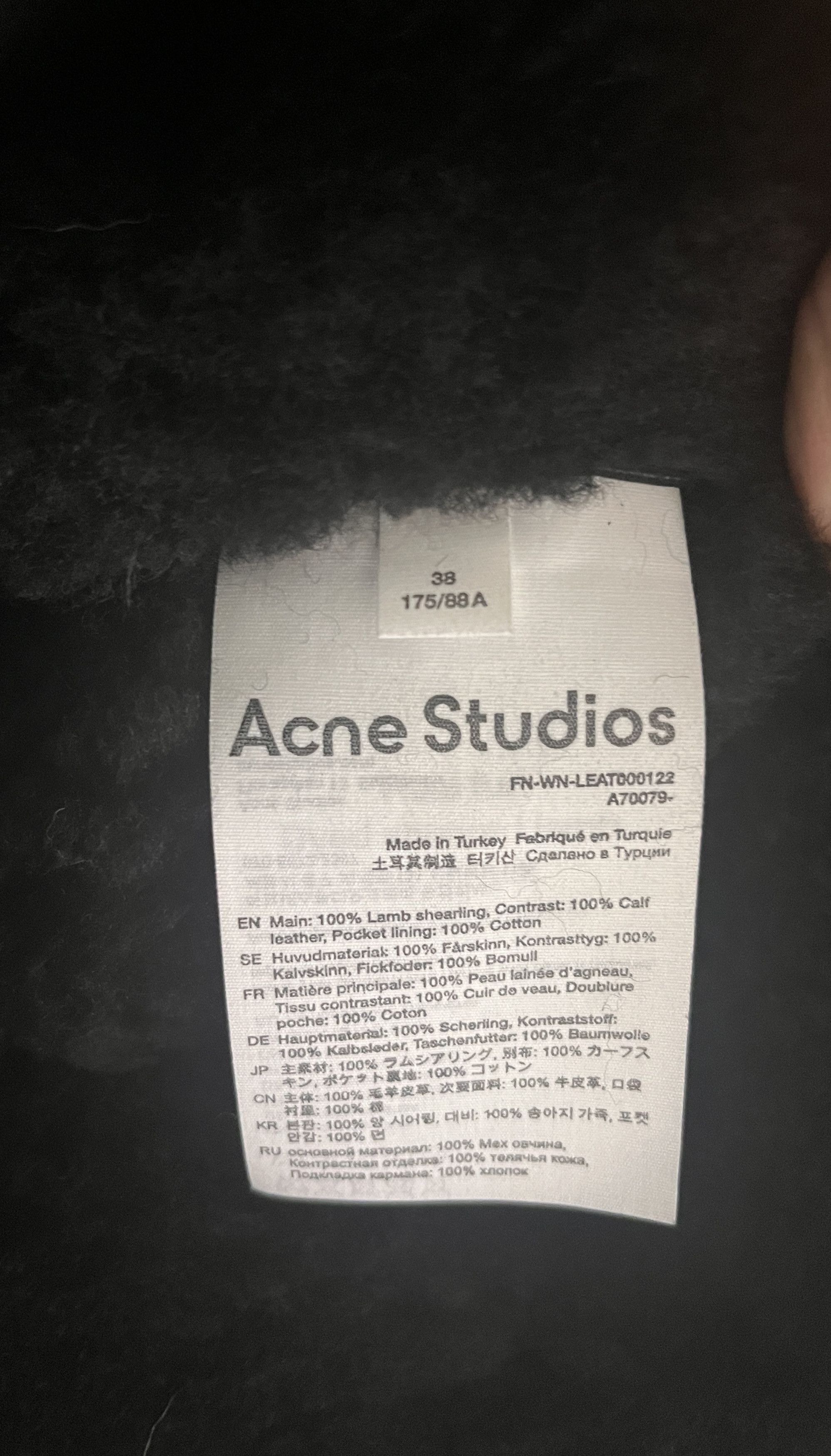 Acne Studios Acne studios shearling leather jacket Size S / US 4 / IT 40 - 14 Thumbnail
