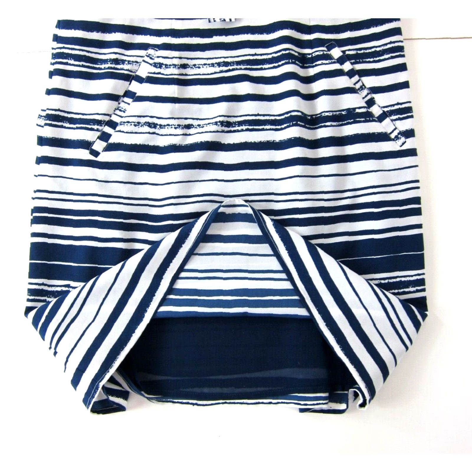 Vintage Cabi Blue White Stripe Pocket Front Tie Tunic Tank Slip Sun Dress Women Small Size S / US 4 / IT 40 - 7 Thumbnail