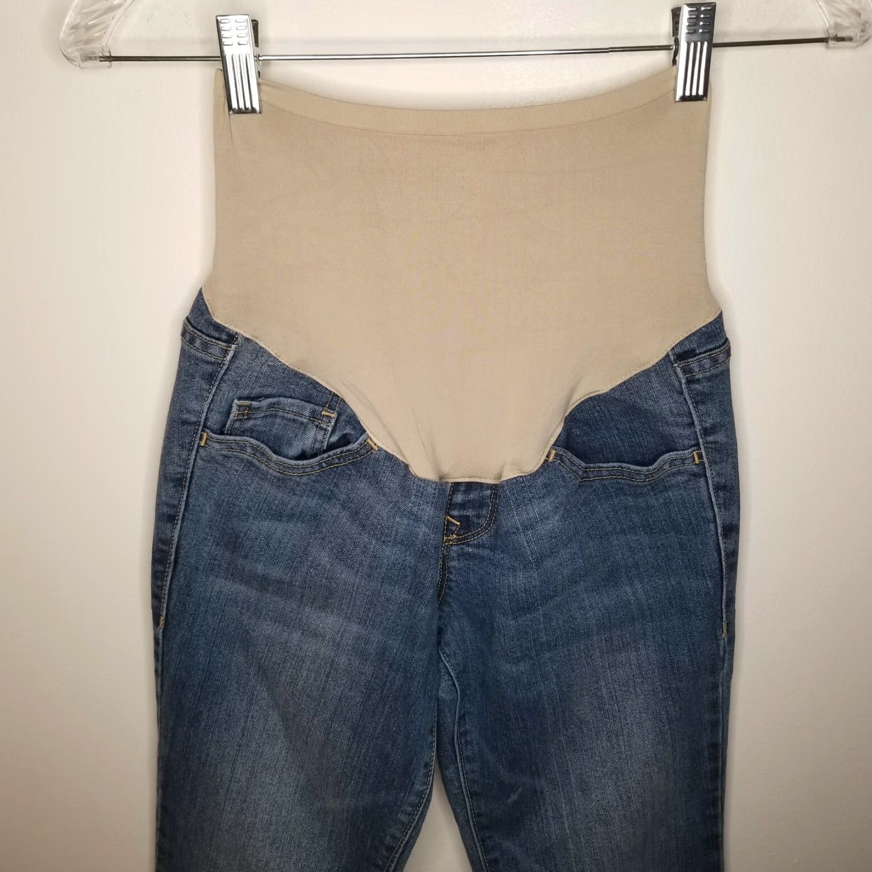 Old Navy Old Navy Womens Maternity Boot Cut Jeans Size 1 Short Blue Size 25" / US 0 / IT 36 - 2 Thumbnail