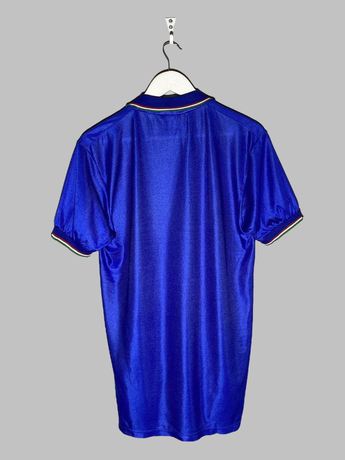 Diadora Vintage 80s Italy National Team Football Shirt Jeraey Blue Size US L / EU 52-54 / 3 - 2 Thumbnail
