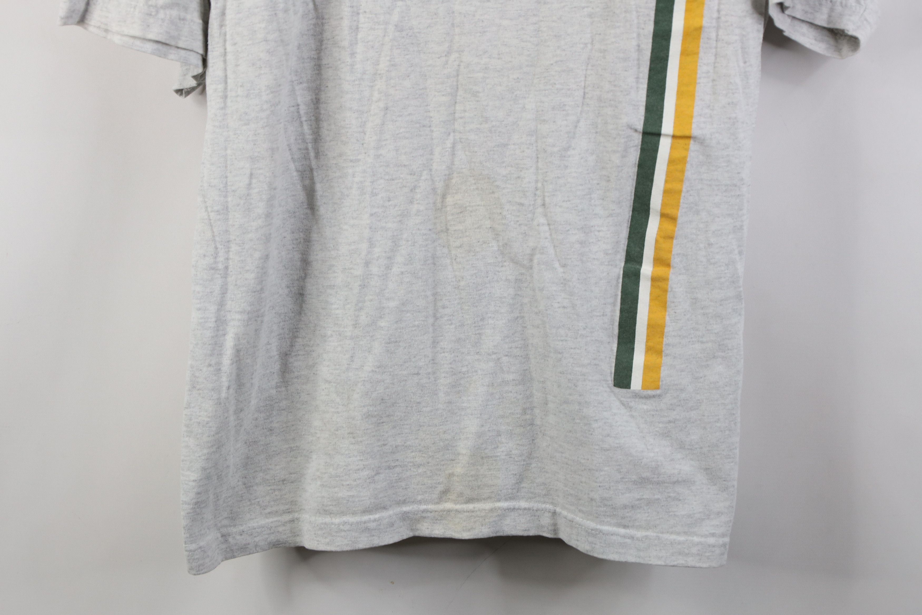 Vintage Vintage 90s Green Bay Packers Football T-Shirt Heather Gray Size US L / EU 52-54 / 3 - 3 Thumbnail