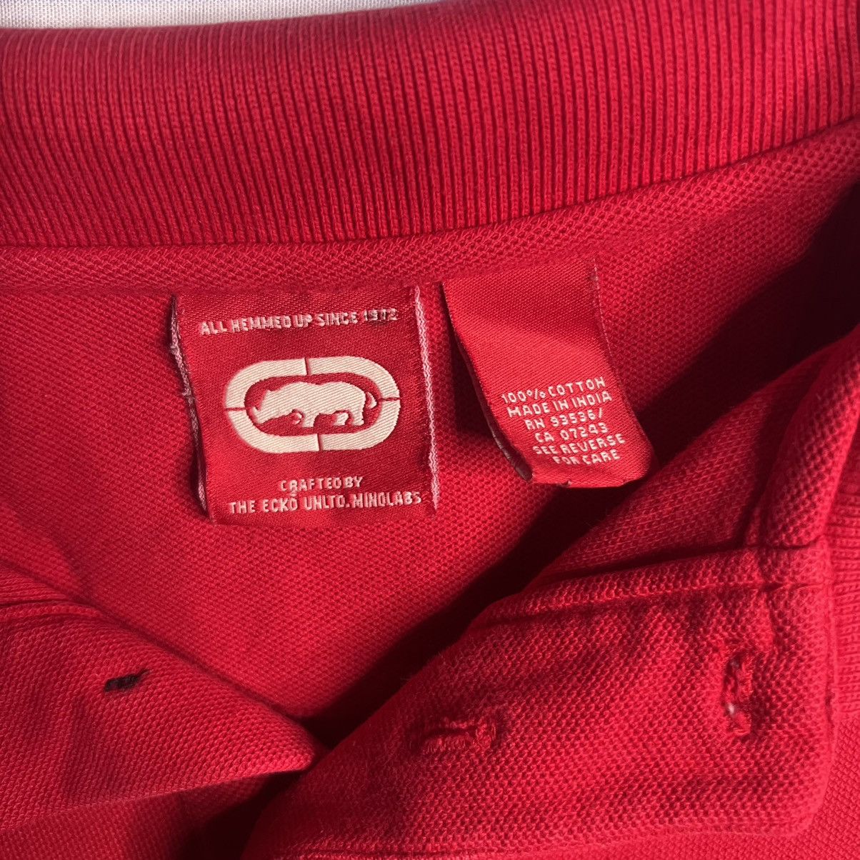 Ecko Unltd. Y2k Ecko Unltd red polo shirt polo medium Size US M / EU 48-50 / 2 - 3 Thumbnail