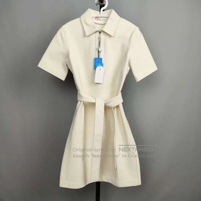 Hermes Hermes White nylon knit dress Size XS / US 0-2 / IT 36-38 - 1 Thumbnail