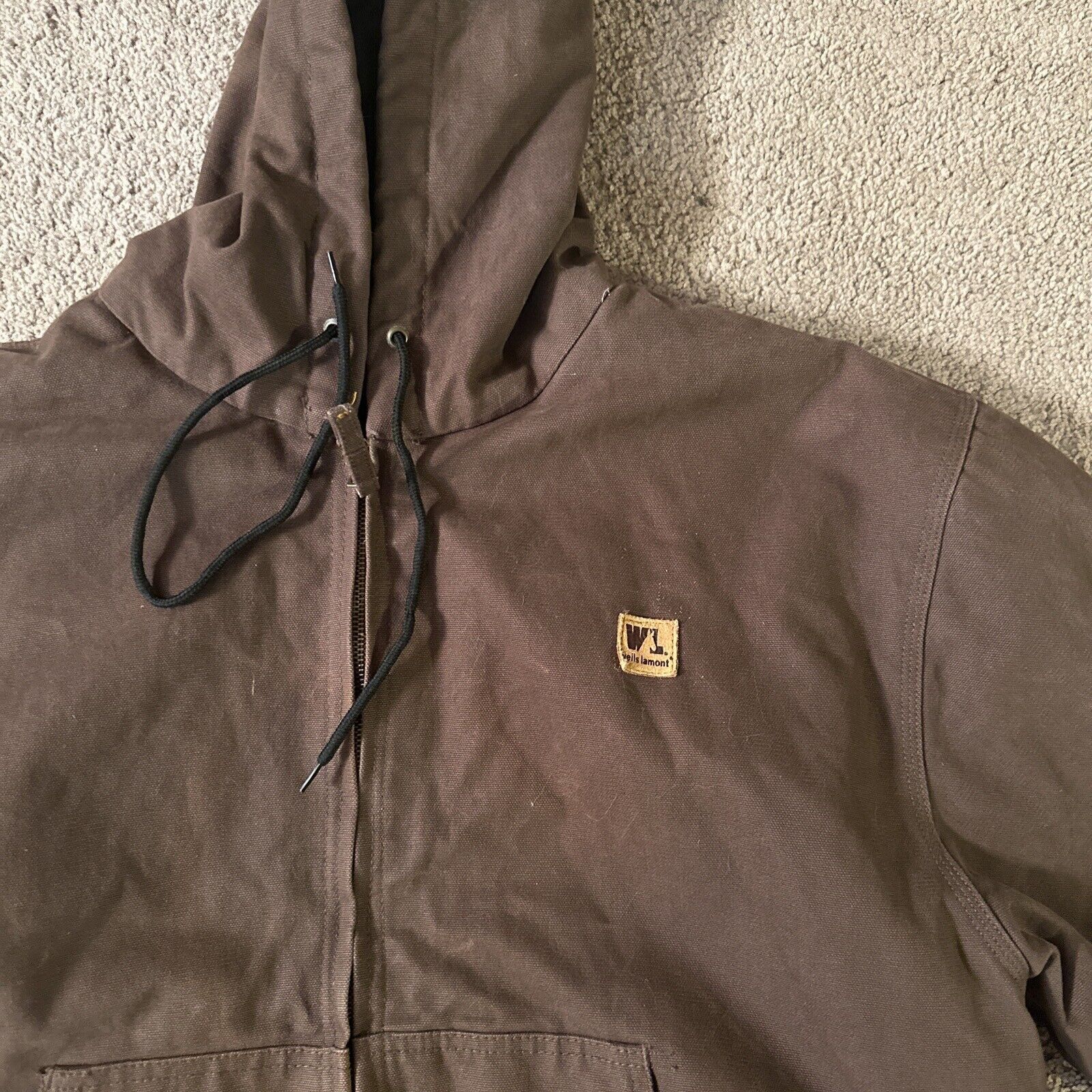 Carhartt Wells Lamont brown workwear jacket size Large Size US L / EU 52-54 / 3 - 2 Thumbnail