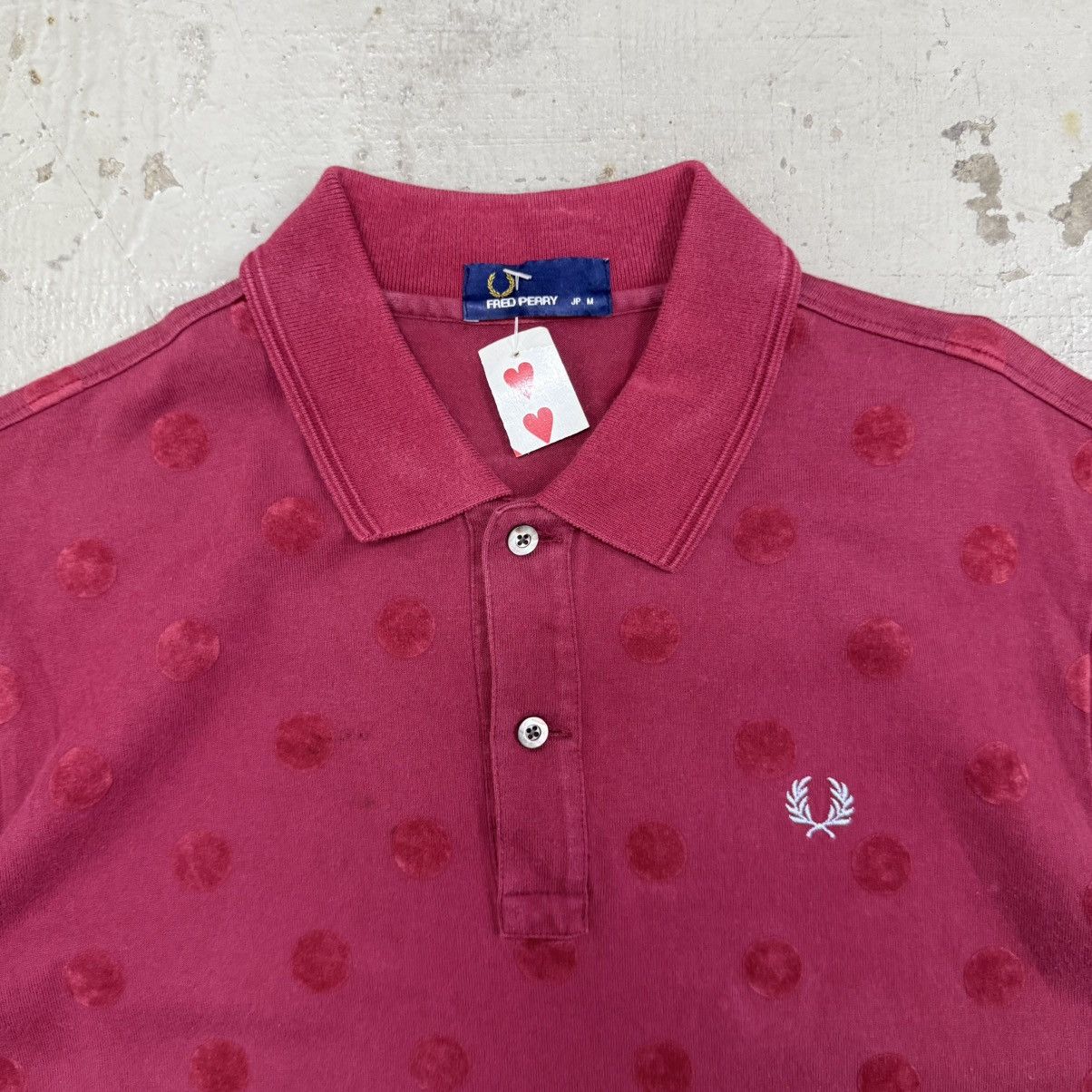 Fred Perry × Vintage Vintage Fred Perry Dot Design Shirt Size US M / EU 48-50 / 2 - 2 Thumbnail