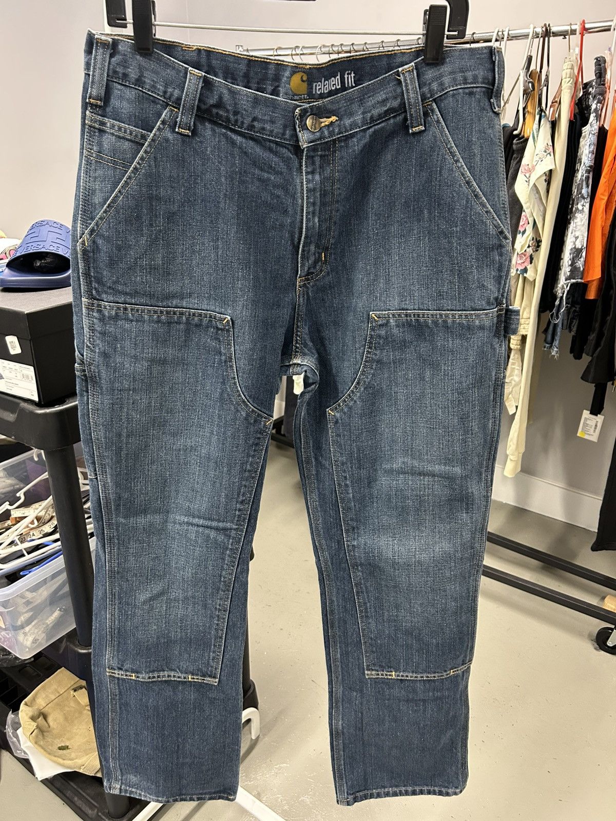 Carhartt Vintage Carhartt Double Knee Carpenter Jeans Size US 34 / EU 50 - 1 Thumbnail