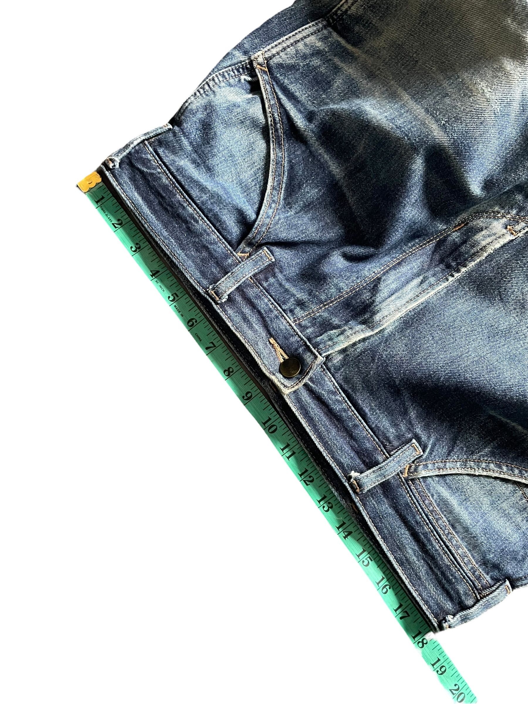 Japanese Brand Uniqlo Indigo Baggy Faded Denim Size US 36 / EU 52 - 8 Thumbnail