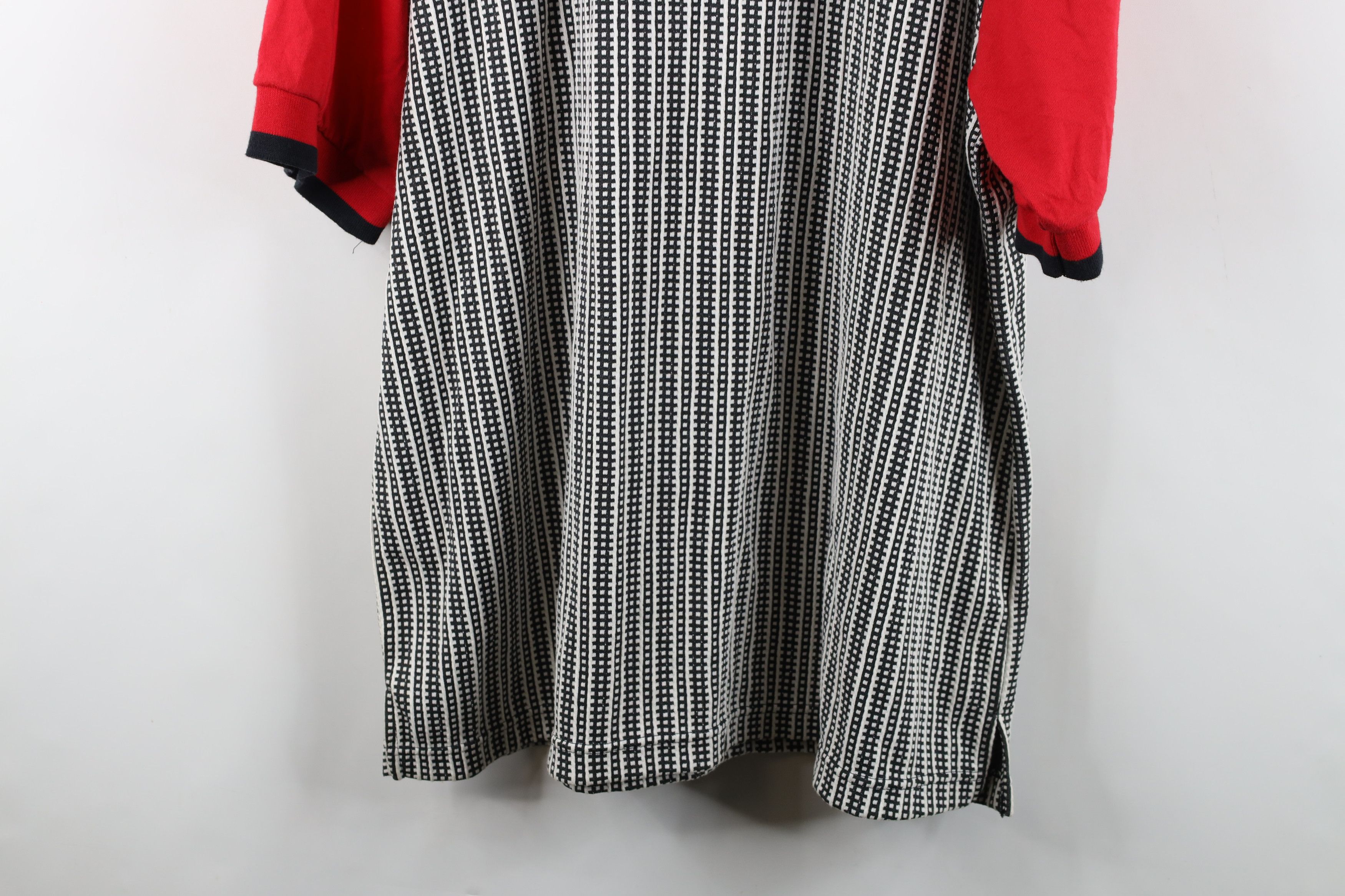 Vintage Deadstock Vintage 90s Streetwear Striped Baggy Half Zip Polo Size US L / EU 52-54 / 3 - 13 Thumbnail