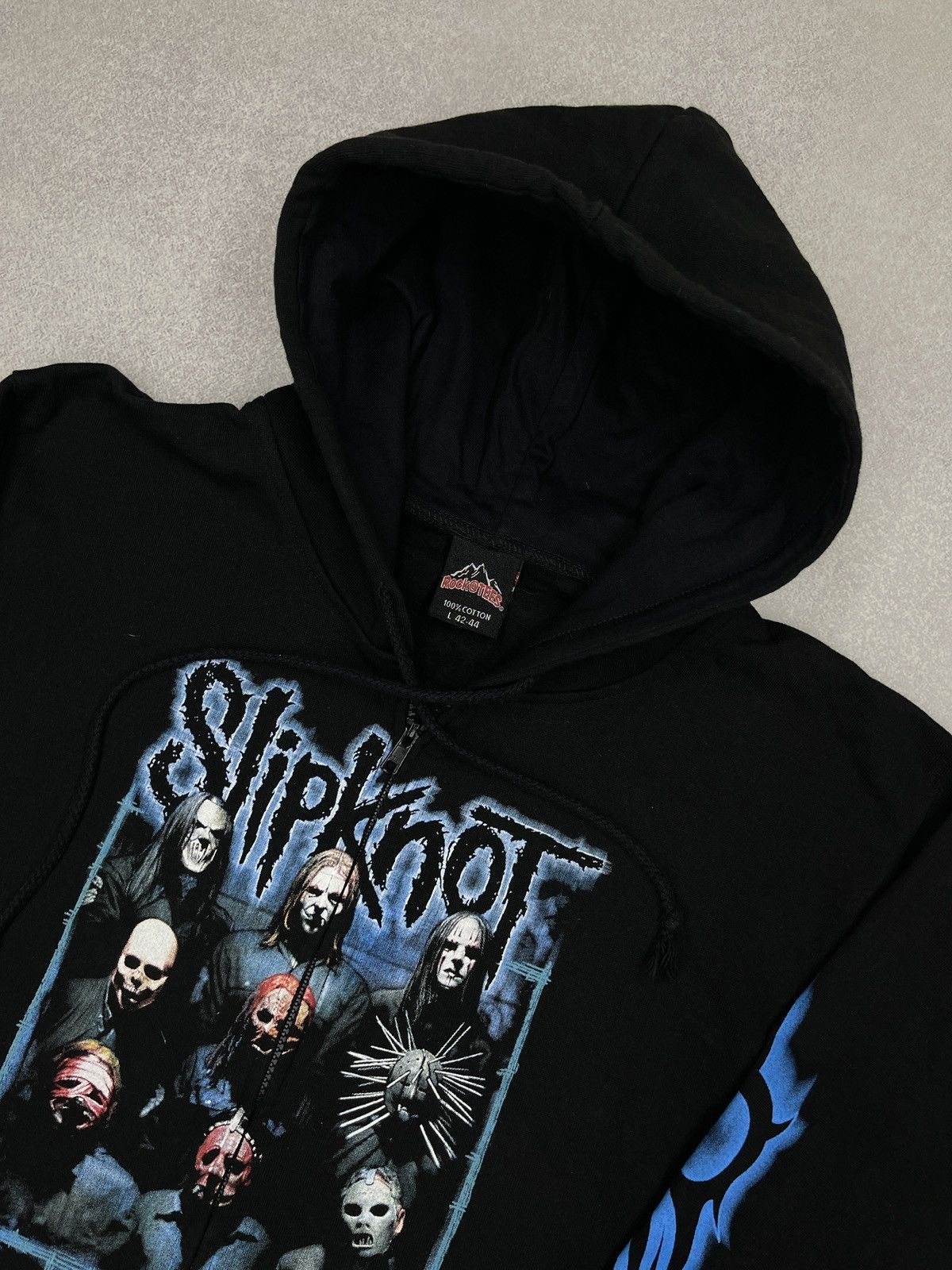 Slipknot Vintage Slipknot Zip Hoodie Black Big Logo Metal Rock Size US L / EU 52-54 / 3 - 9 Thumbnail