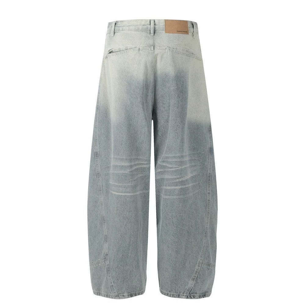 Jean Men's American street loose washed tie-dyed scimitar jeans Size US 32 / EU 48 - 2 Thumbnail