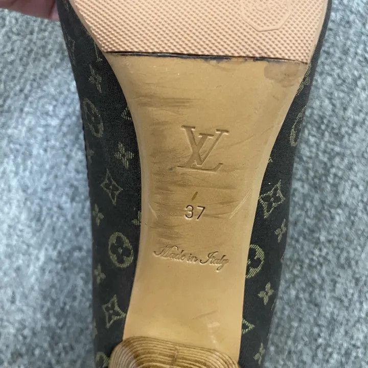 Louis Vuitton Louis Vuitton Brown Peep-Toe Heels for Women -2508 Size US 6 / IT 36 - 7 Thumbnail