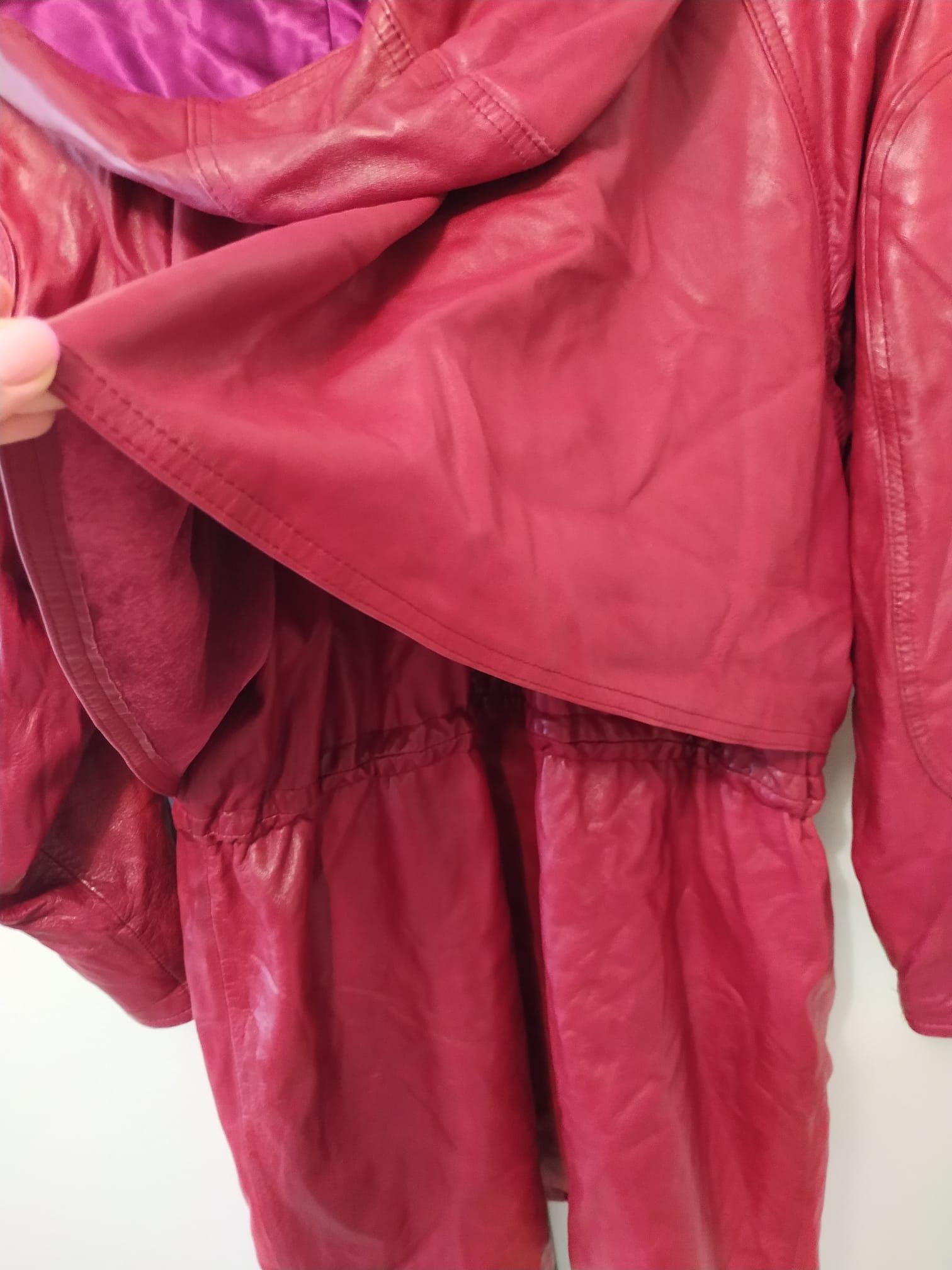 Leather Nancy Lord burgundy red leather coat Size M / US 6-8 / IT 42-44 - 10 Thumbnail