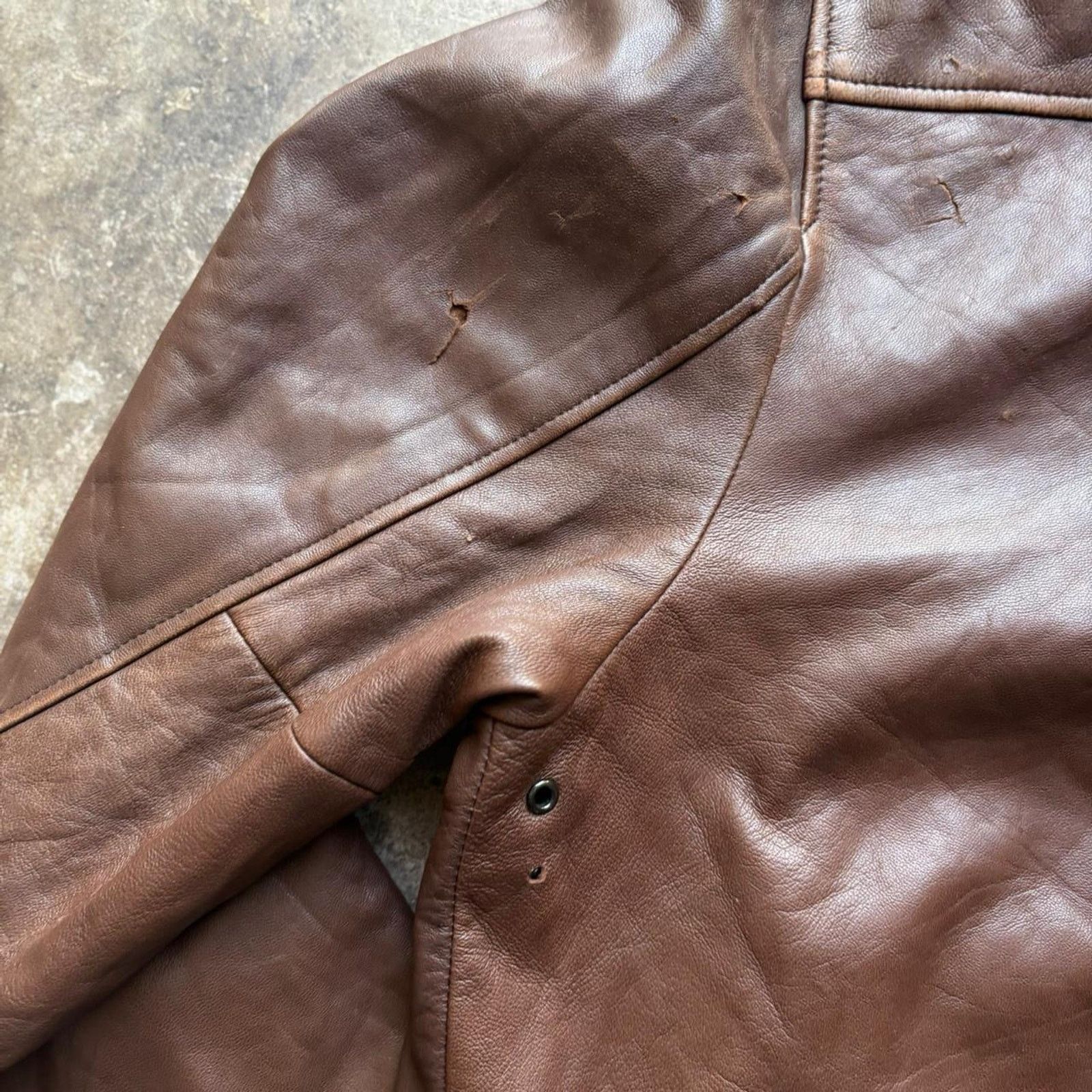 Polo Ralph Lauren Vintage polo ralph lauren brown lamb’s leather jacket plaid Size US XXL / EU 58 / 5 - 6 Thumbnail