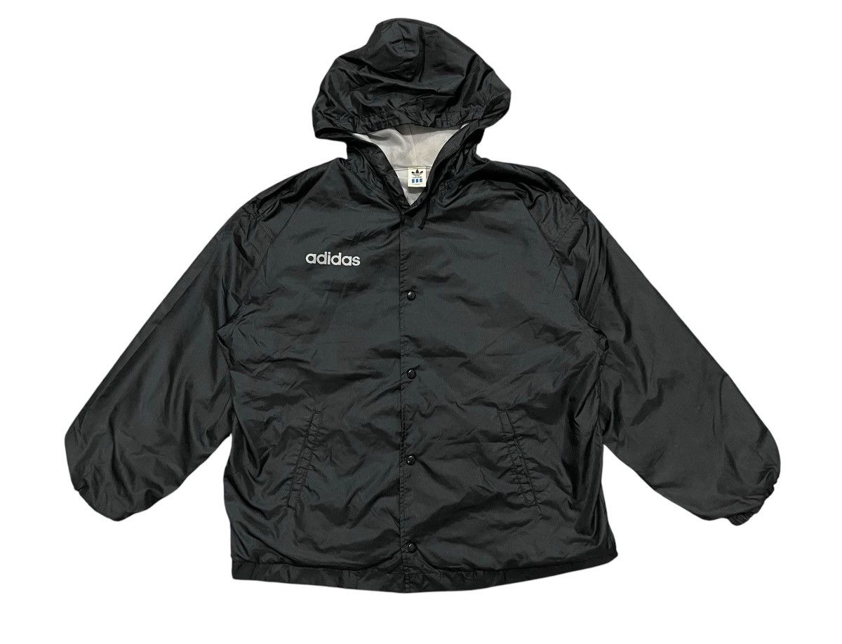 Adidas × Japanese Brand × Vintage 80s ADIDAS BIG LOGO HOODIE LIGHT JACKET RARE Size US M / EU 48-50 / 2 - 2 Thumbnail