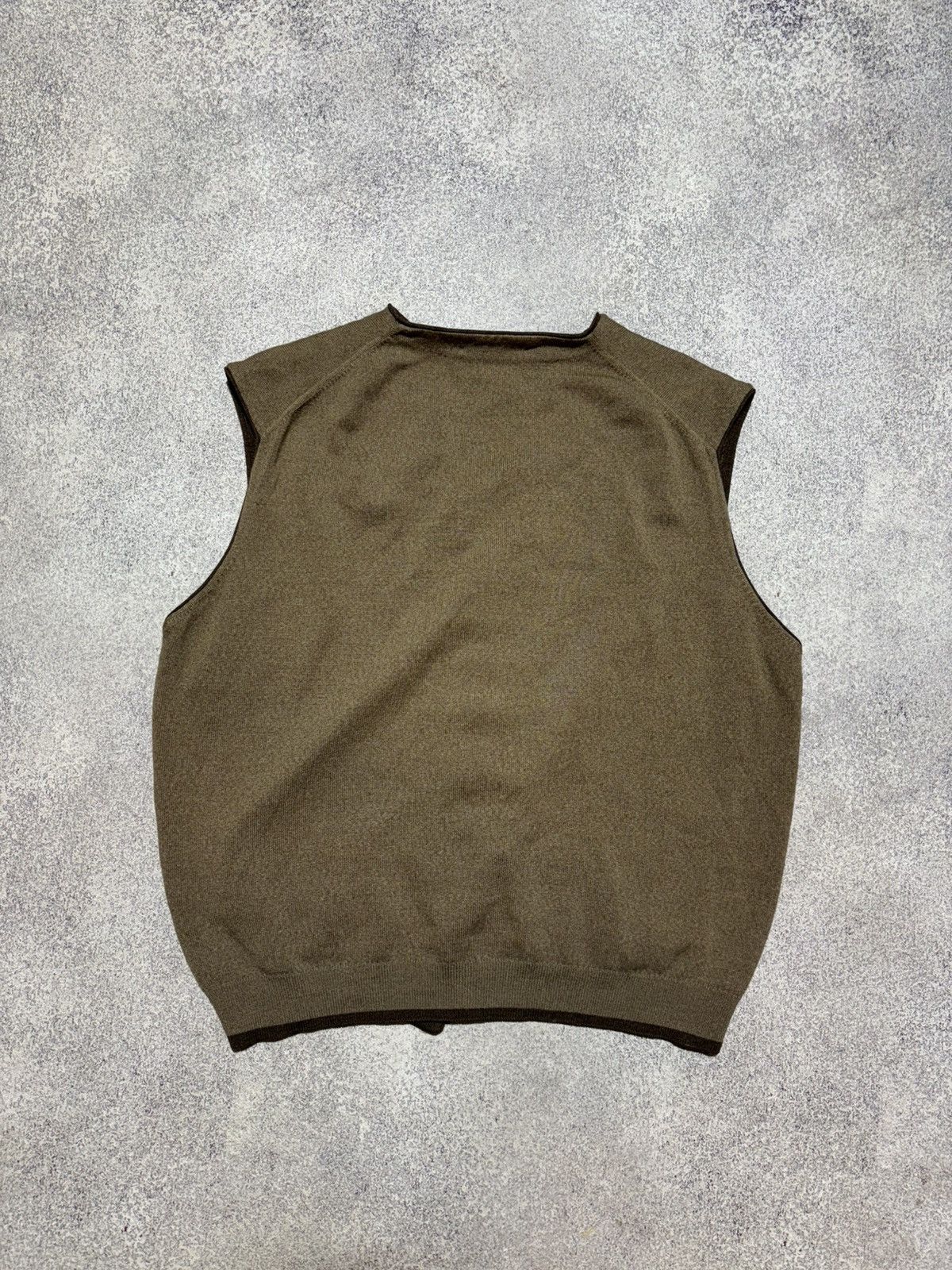 Burberry × Vintage Vintage Burberrys Wool Sweater Vest Mens L Brown Size US M / EU 48-50 / 2 - 8 Thumbnail