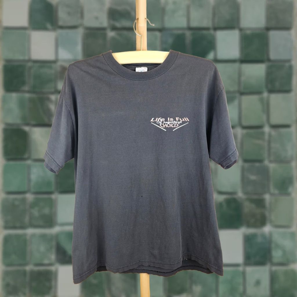 Delta VINTAGE LIFE IS FULL OF IMPORTANTS CHOICE DRUM BLACK SINGLE STITCH T-SHIRT L Size US L / EU 52-54 / 3 - 1 Thumbnail