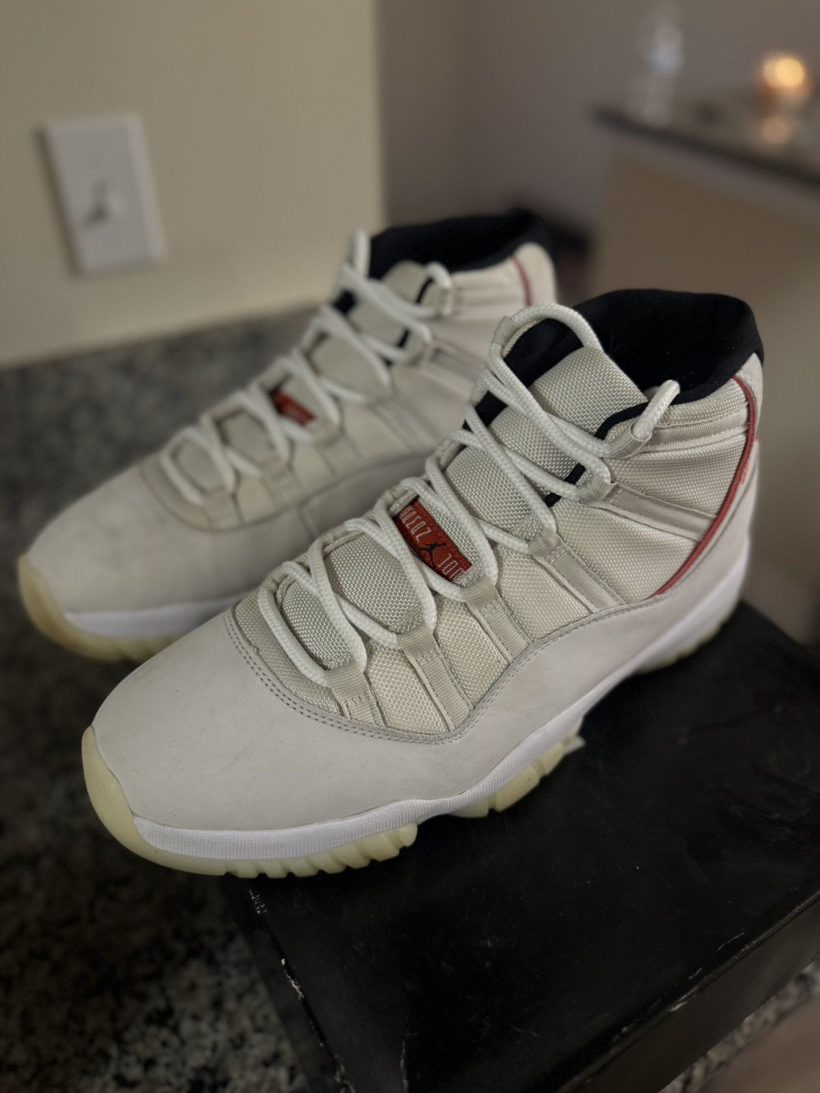 Jordan Brand × Nike Size 12 - Air Jordan 11 Retro Platinum Tint 378037-016 Size US 12 / EU 45 - 4 Thumbnail