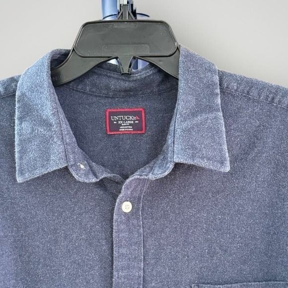 UNTUCKit UNTUCKit Men's Hemsworth Flannel Button Down Shirt XXL Size US XXL / EU 58 / 5 - 6 Thumbnail