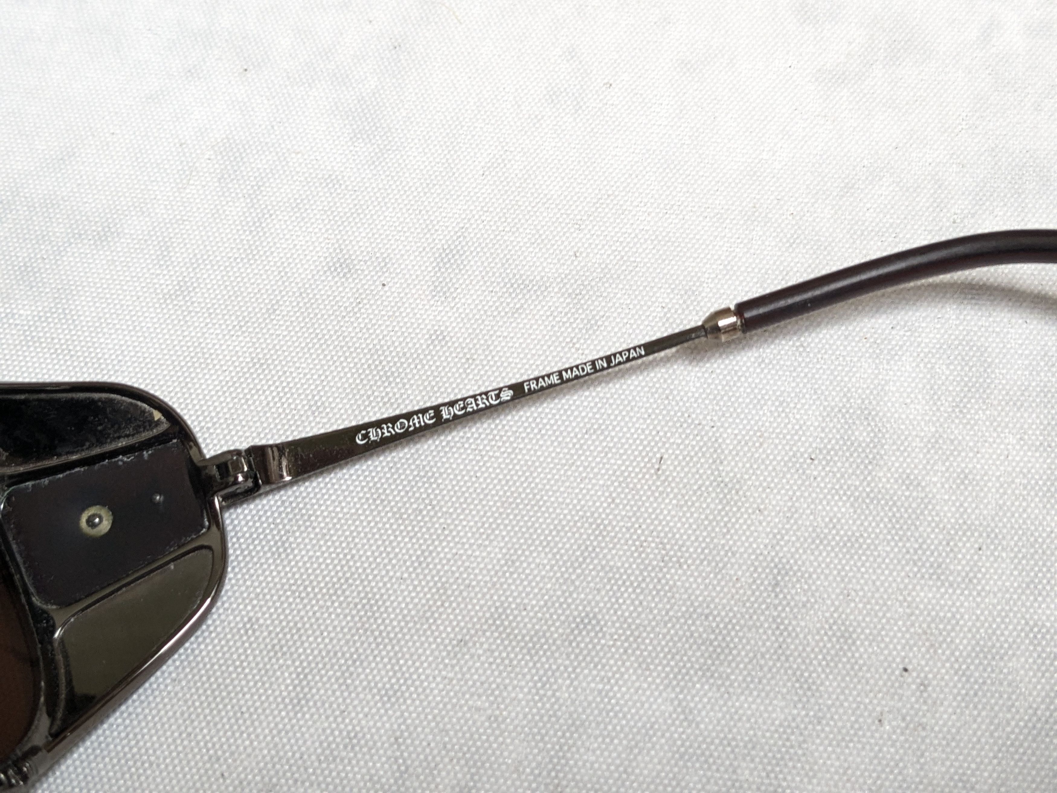 Chrome Hearts Chrome Hearts Sunglasses Jones Brown Aviator Cross Size ONE SIZE - 8 Thumbnail