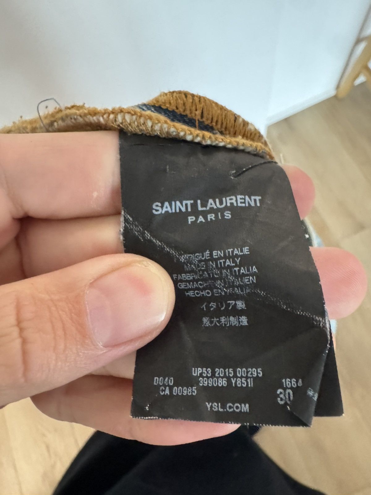 Saint Laurent Paris Hedi knee slit d02 2015 Size US 30 / EU 46 - 4 Thumbnail
