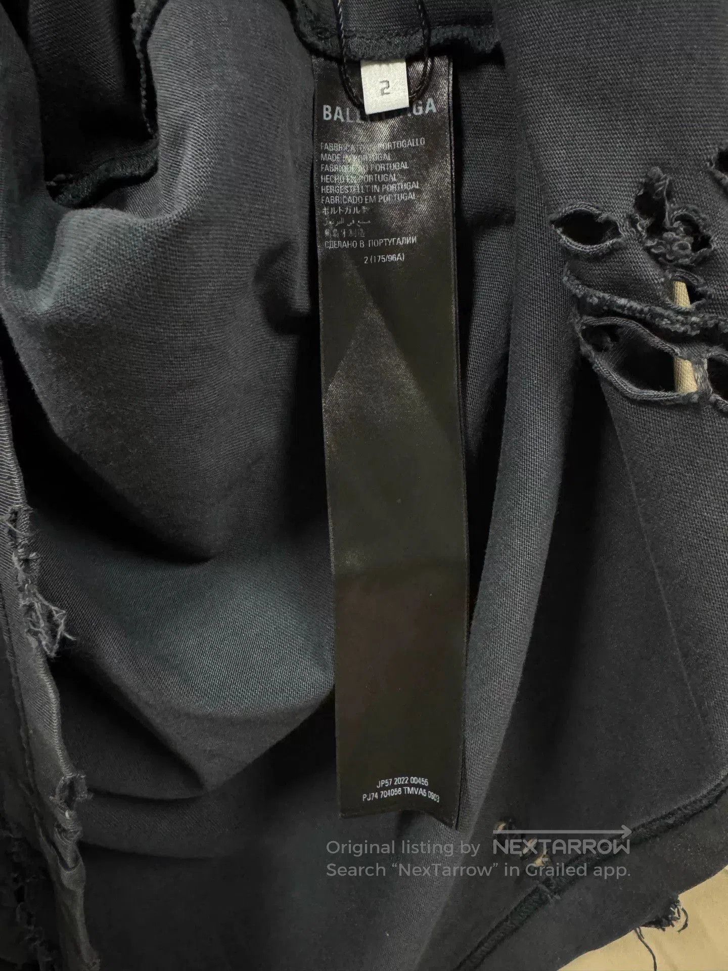 Balenciaga Balenciaga Repaired 3B Distressed T. Size US M / EU 48-50 / 2 - 5 Thumbnail