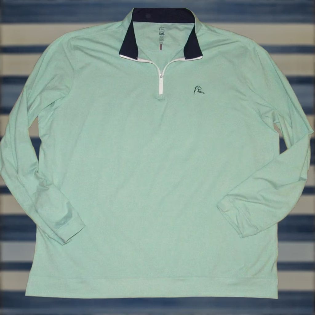 Vintage RHOBACK Mint Green Quarter Zip Performance Sweater XXXL Men Shirt Adult XXXL Green Size US XXL / EU 58 / 5 - 1 Thumbnail