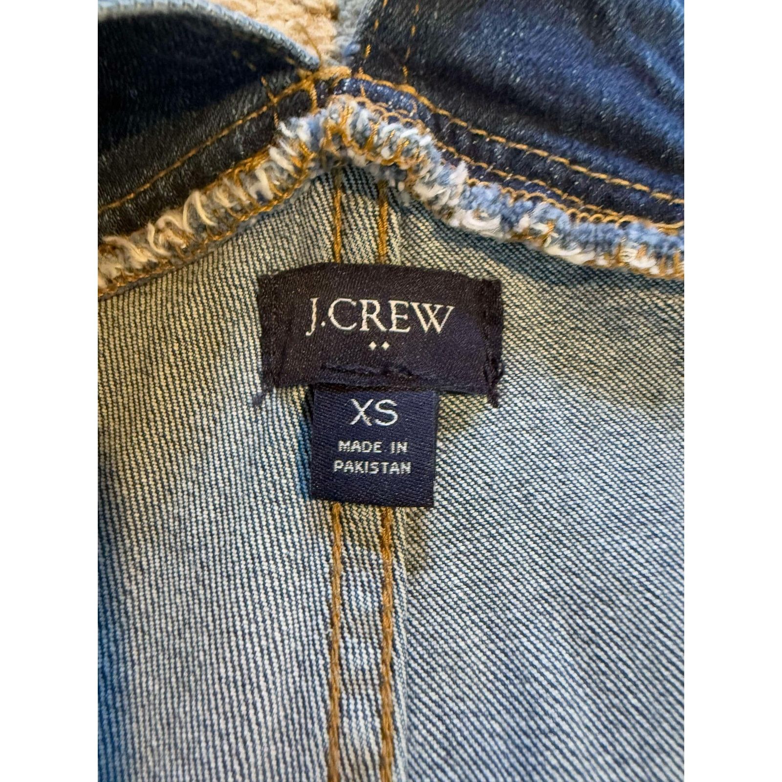 J.Crew J. Crew Factory Denim Overalls Jumpsuit Blue Women's XS Size 24" / US 00 / IT 34 - 5 Thumbnail