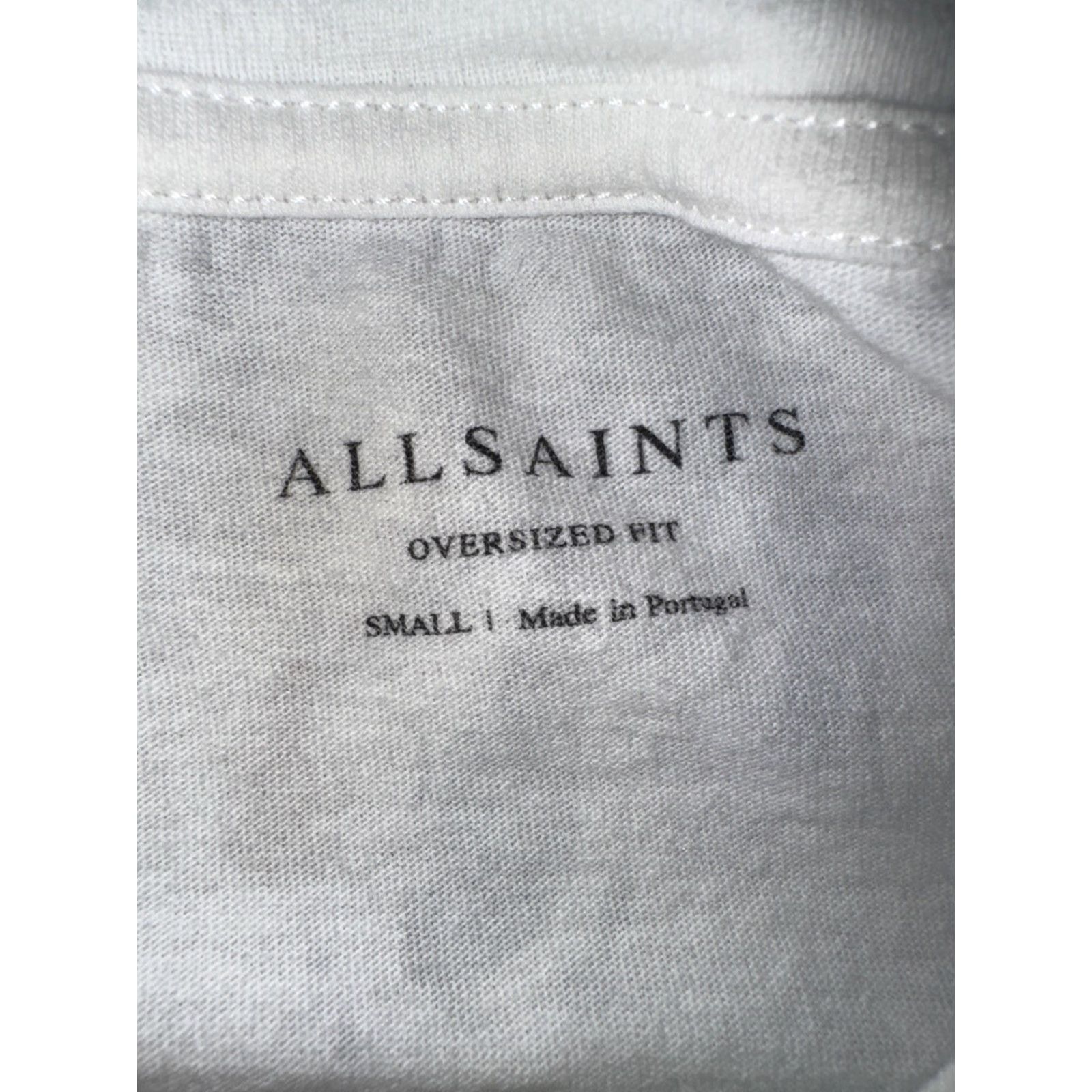 Allsaints VINTAGE All Saints Wolf Print T-Shirt White S Oversized Crew Neck Mens Size US S / EU 44-46 / 1 - 4 Thumbnail