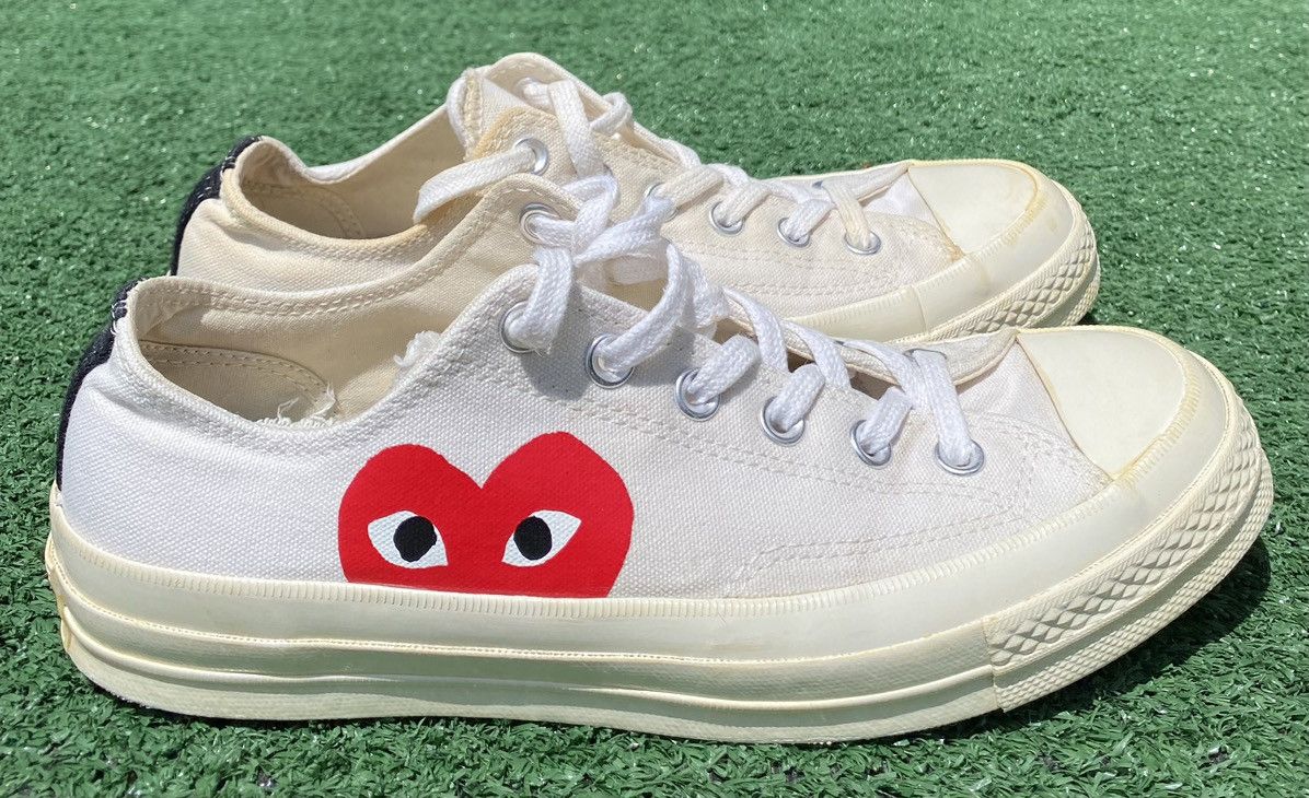 Converse Converse X Play Comme des Garcons Low Top Shoes Men’s 7 Size US 7 / EU 40 - 1 Thumbnail