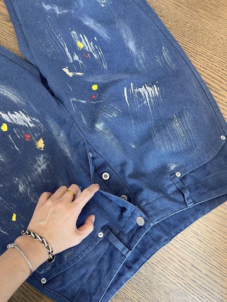 Japanese Brand × Vintage Outdoor retro y2k dirty paint baggy pants Size US 34 / EU 50 - 6 Thumbnail
