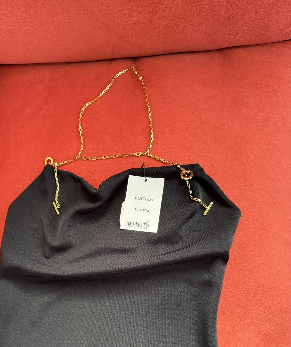 Bottega Veneta Bottega Veneta New chain details black midi dress, size S Size S / US 4 / IT 40 - 7 Thumbnail