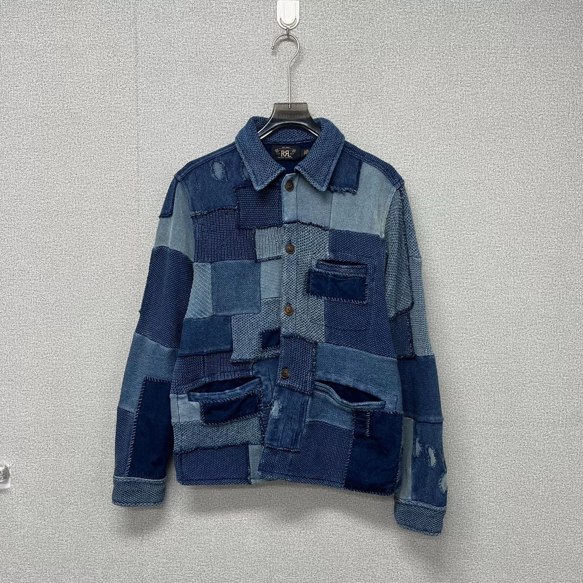 RRL Ralph Lauren RRL Double RL Patchwork Cotton Linen Jacket Size US XL / EU 56 / 4 - 1 Thumbnail