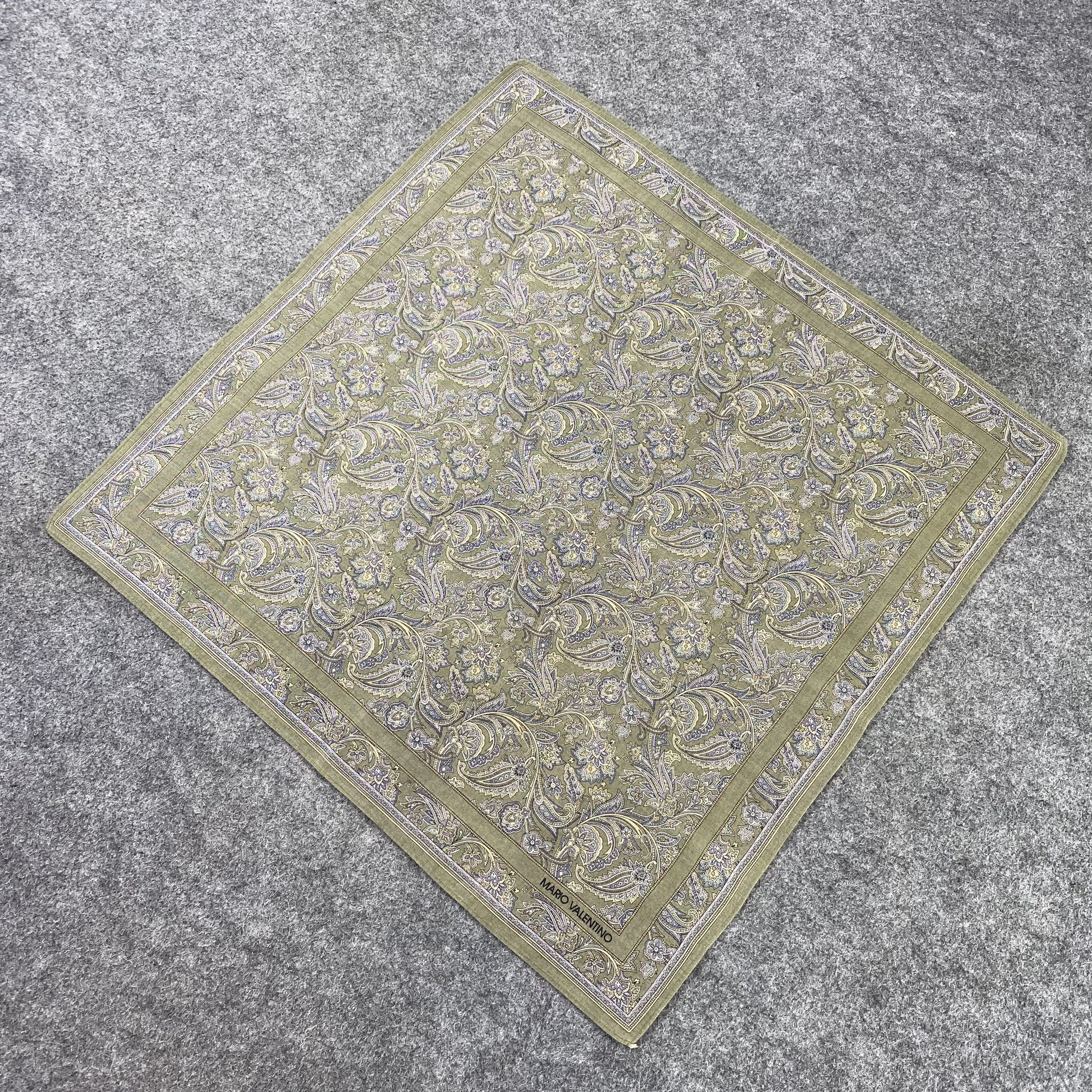Mario Valentino MARIO VALENTINO handkerchief bandana paisley design-B922 Size ONE SIZE - 4 Thumbnail