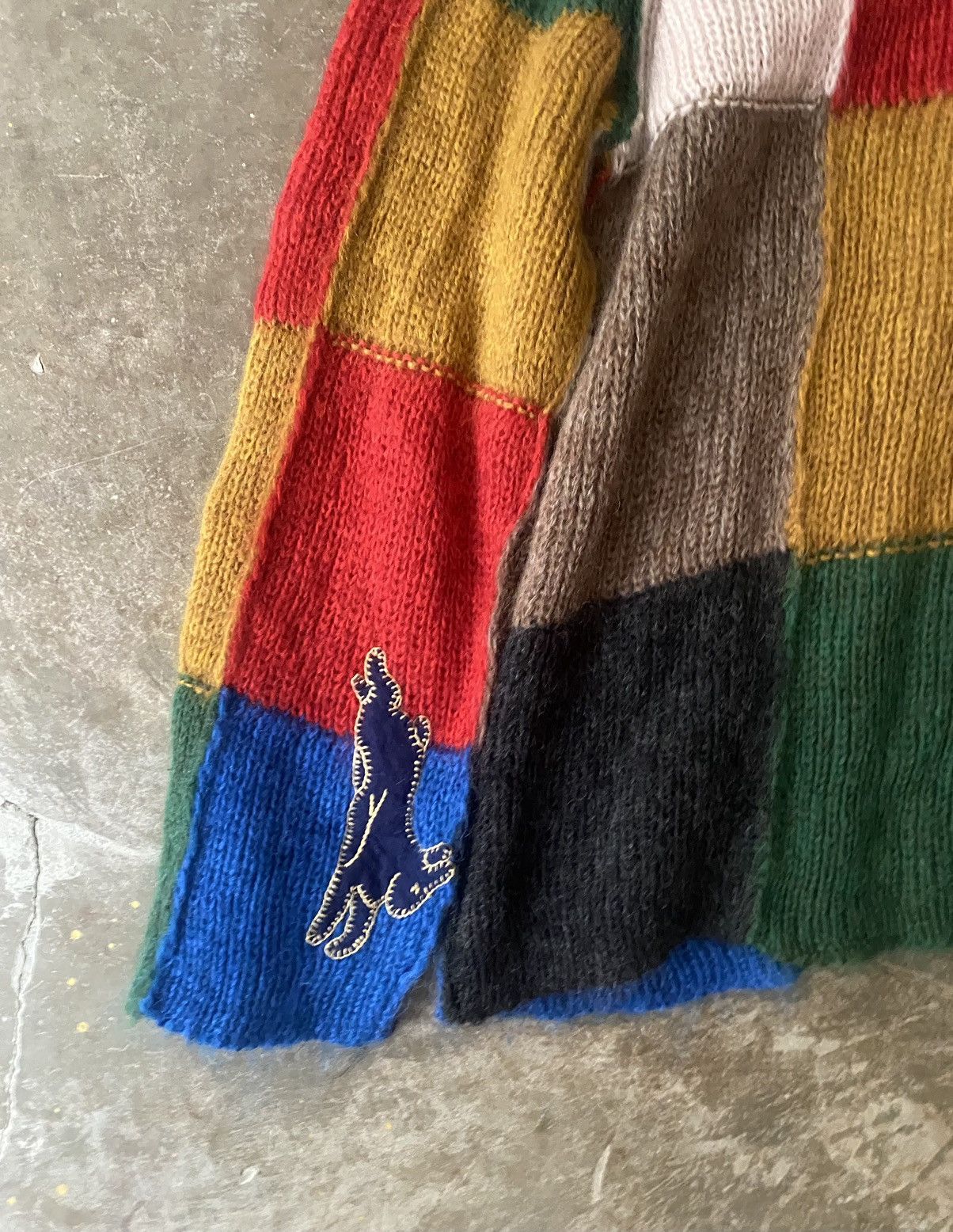 Japanese Brand Khoki Damaged Knit Sweater Sillage Kapital Visvim Boro Kuon Size US XL / EU 56 / 4 - 8 Thumbnail